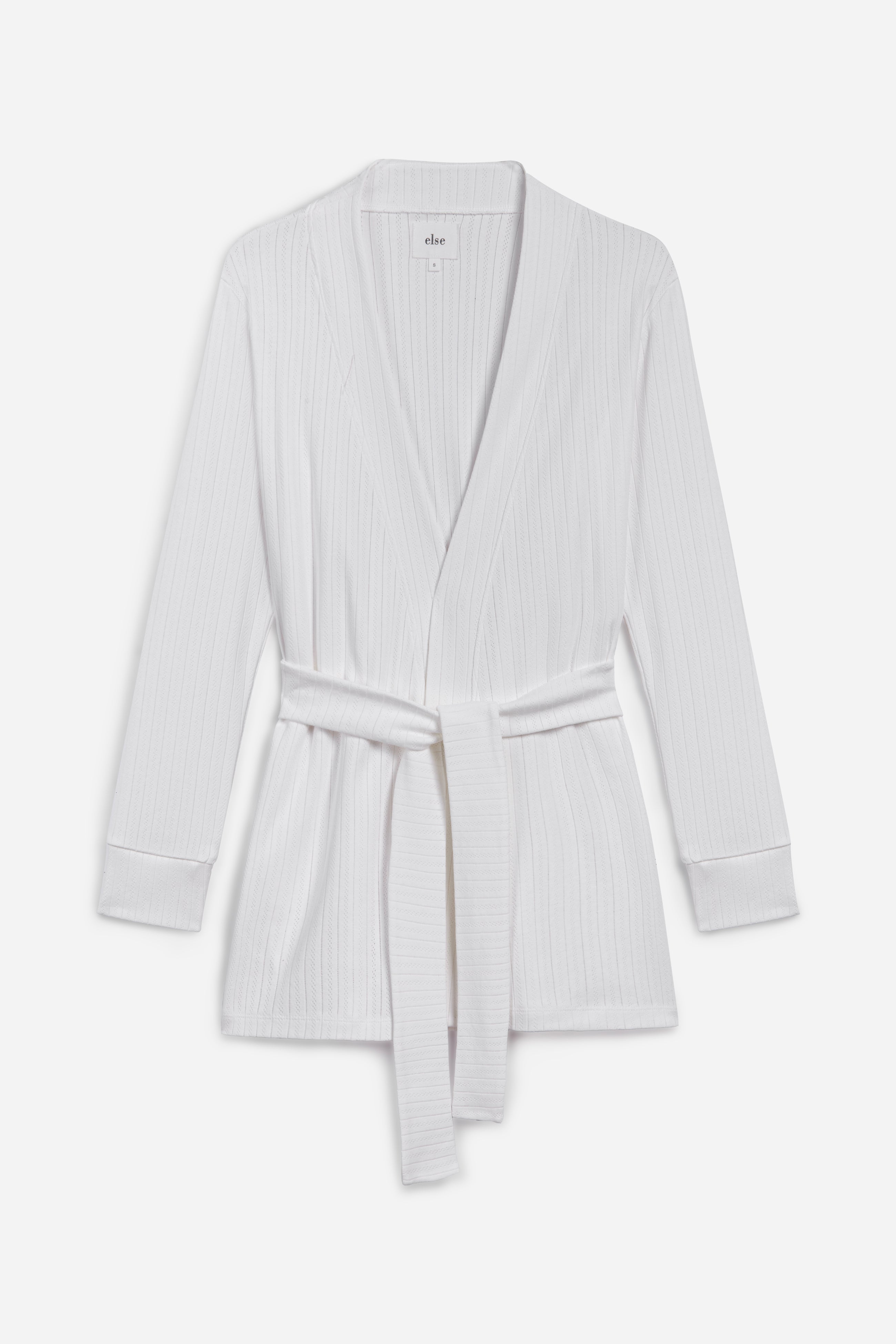 Pointelle Lounge Robe | OffWhite