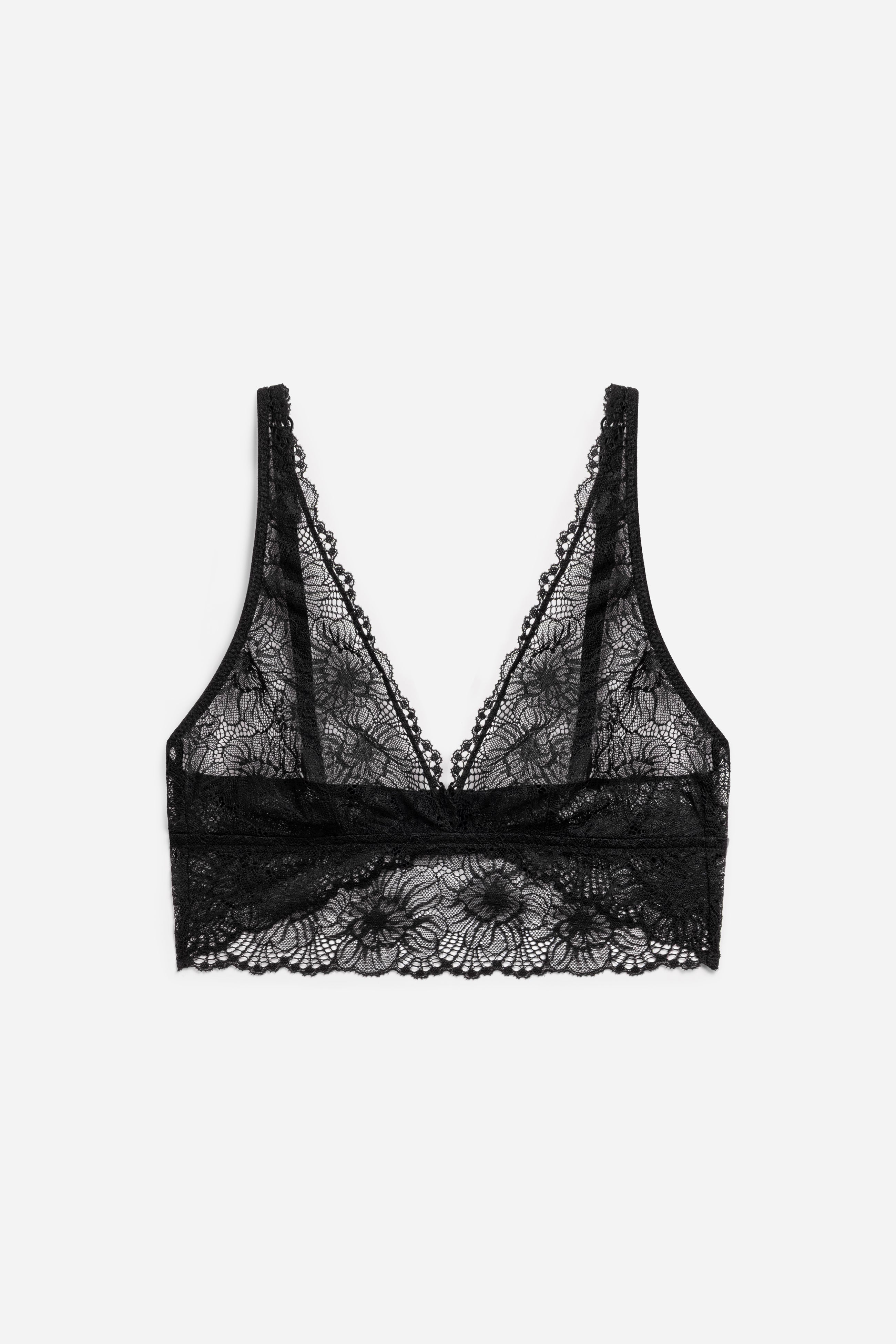 Zinnia Soft Plunge Bra | Black
