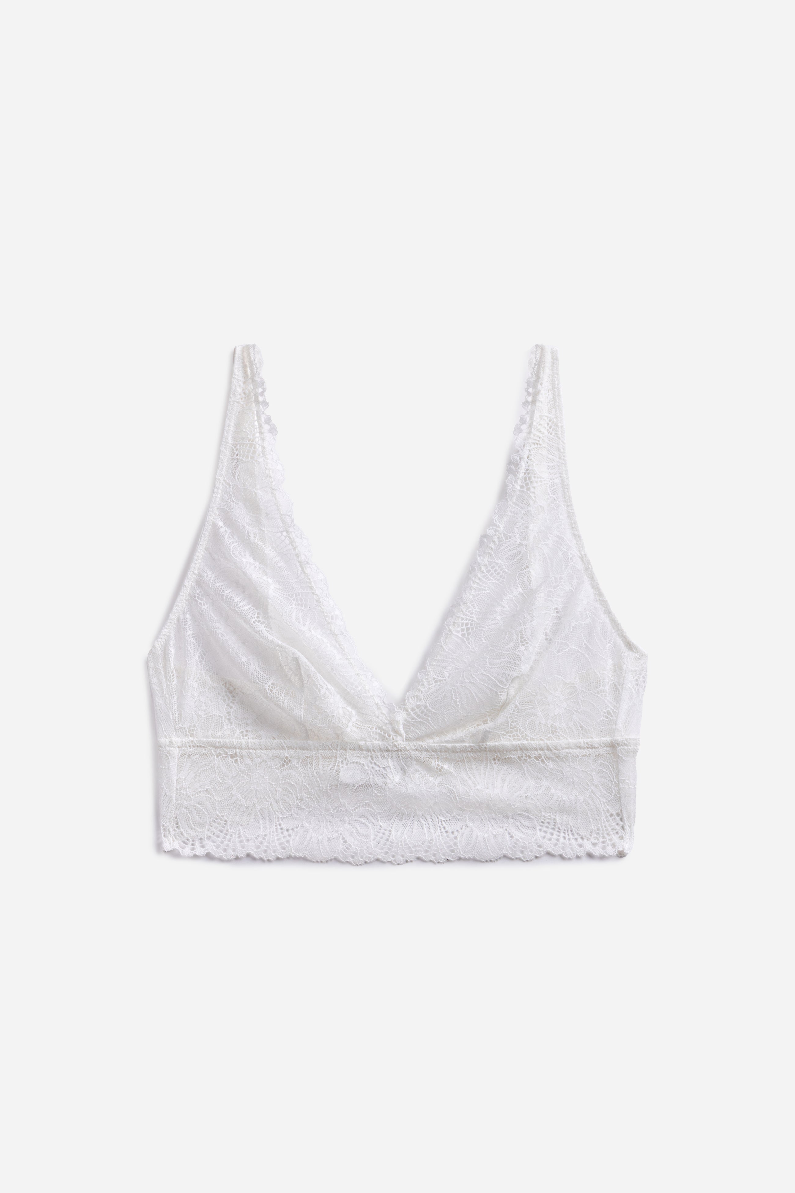 Zinnia Soft Plunge Bra | Ivory