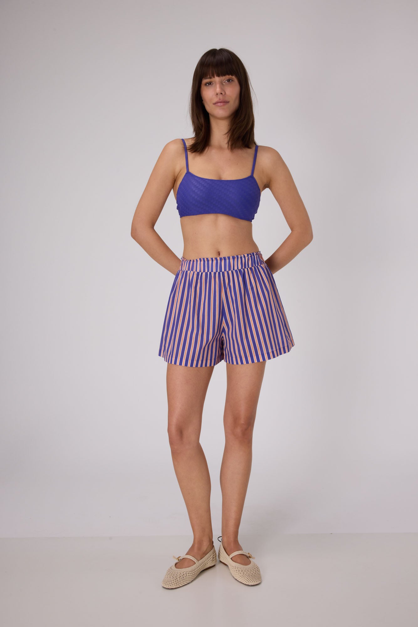 Porto Shorts | Iris / Persimmon
