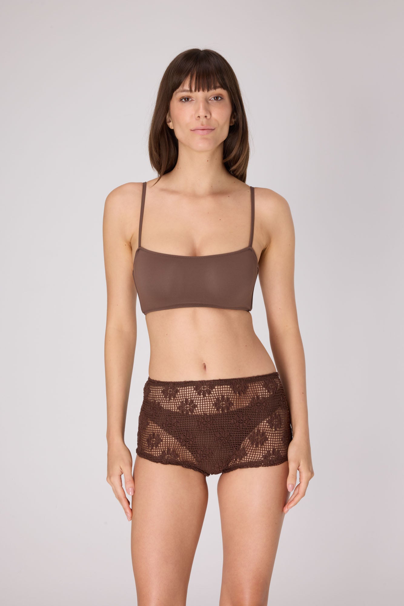 Handloom Shorts | Choco