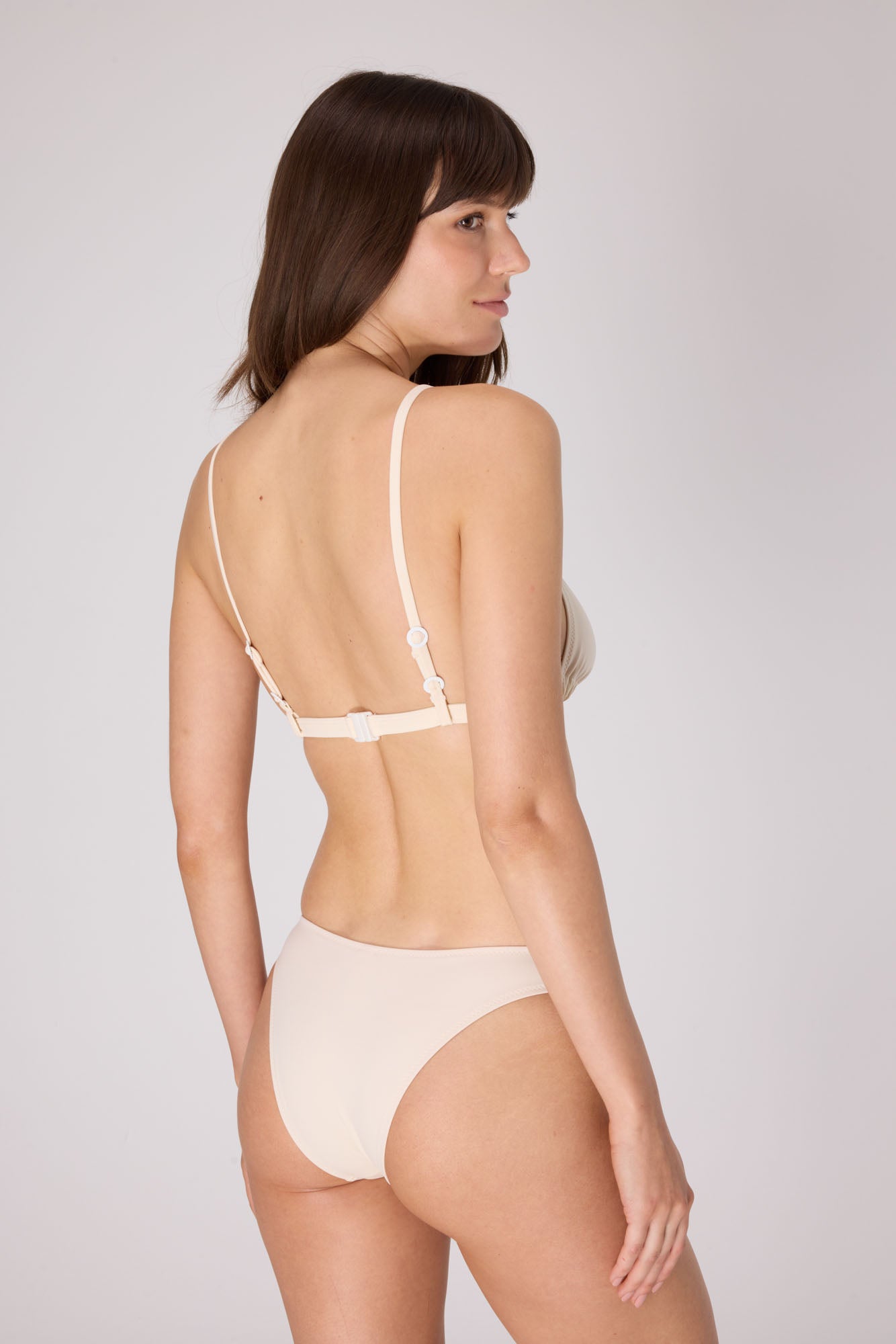 Essential Triangle Bikini Top | Cream