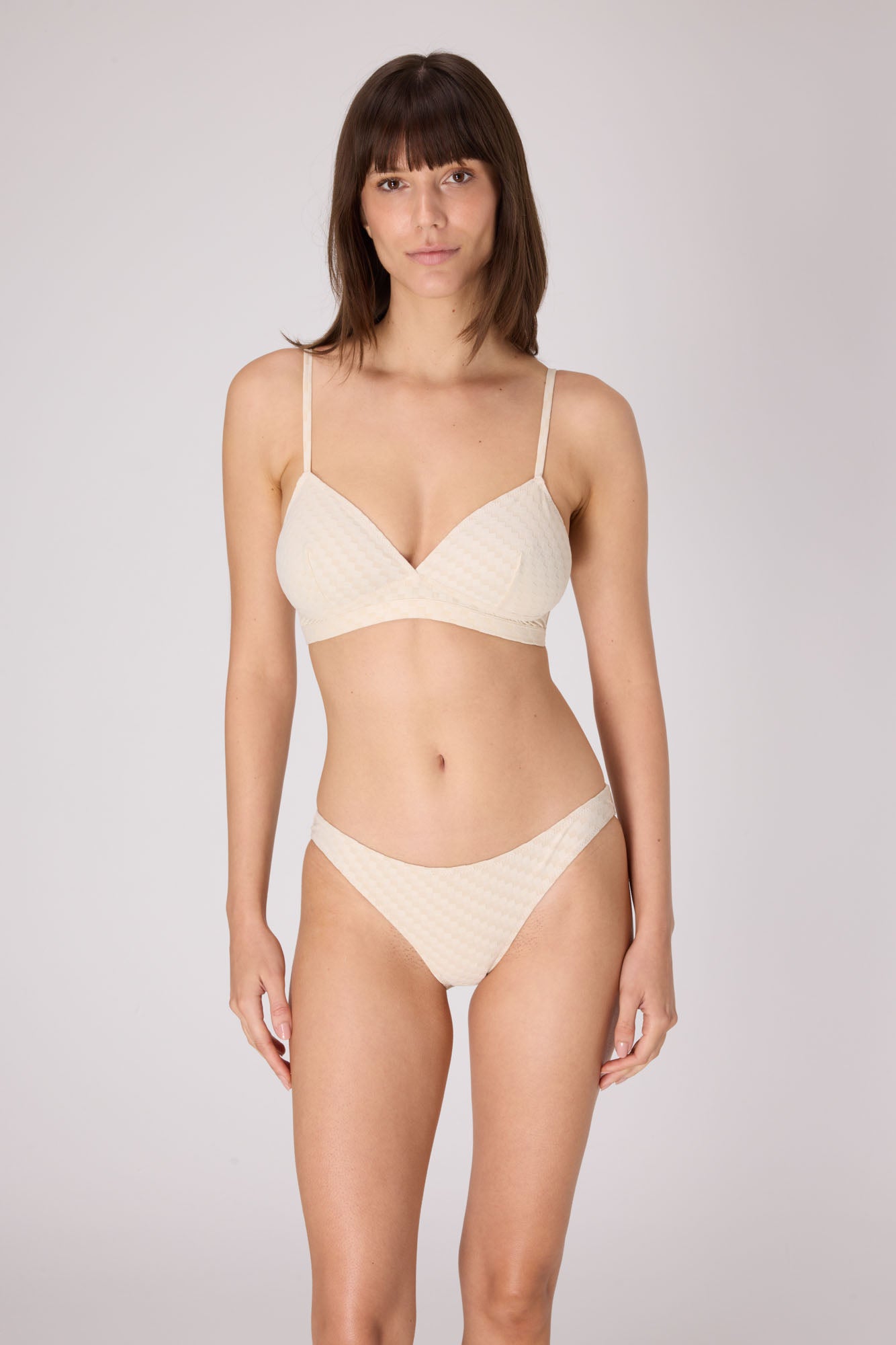 Mosaic Bikini Bottom | Cream