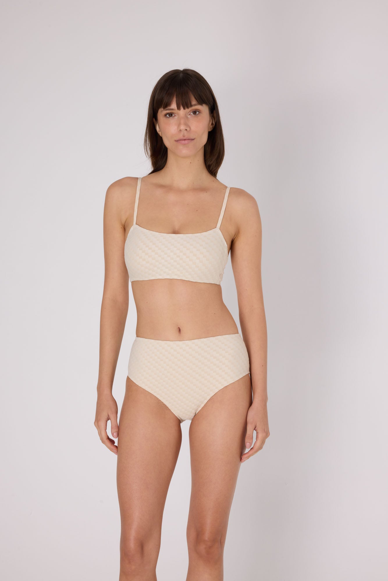 Mosaic Hidden U/W Bikini Top | Cream