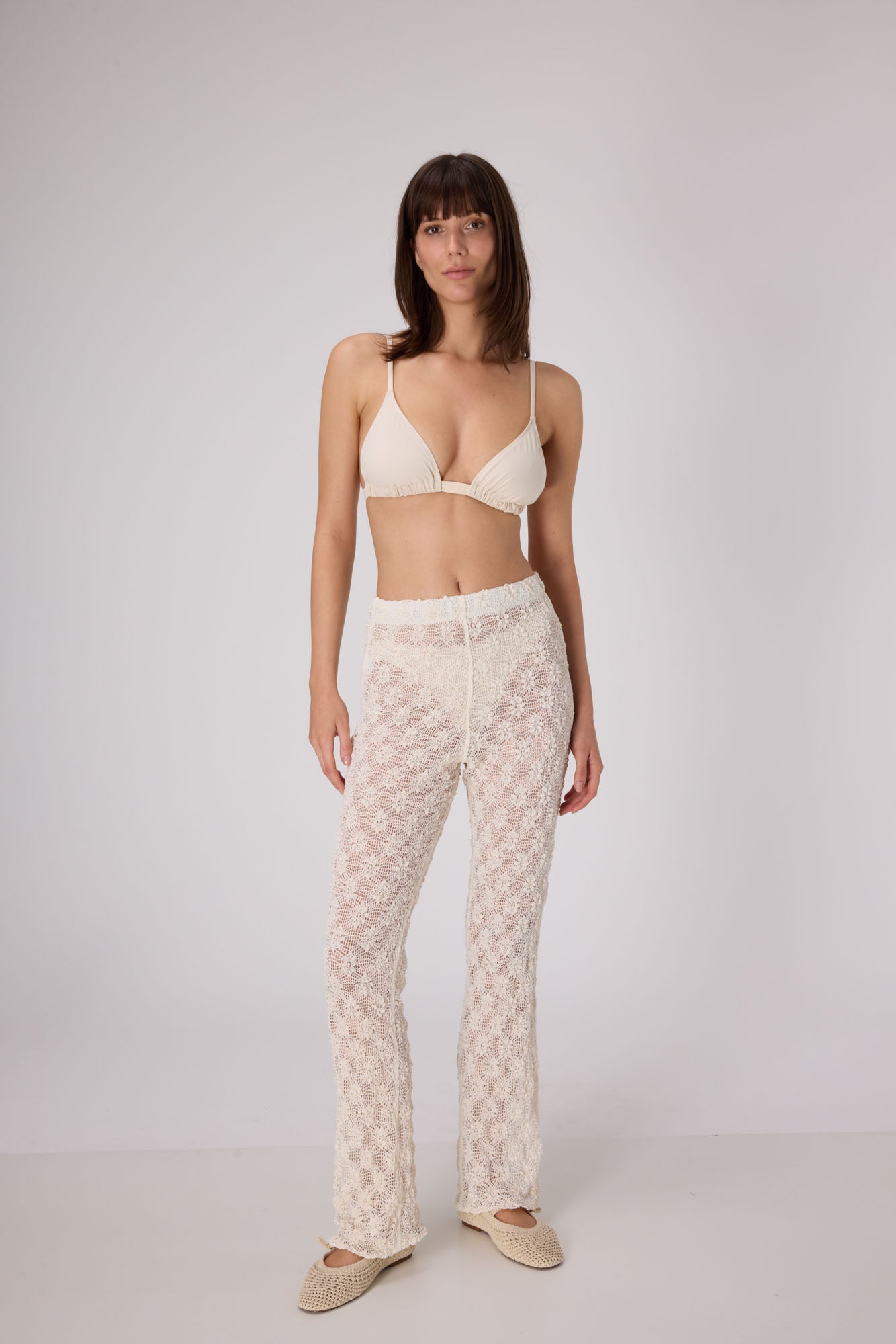 Handloom Pants | Cream