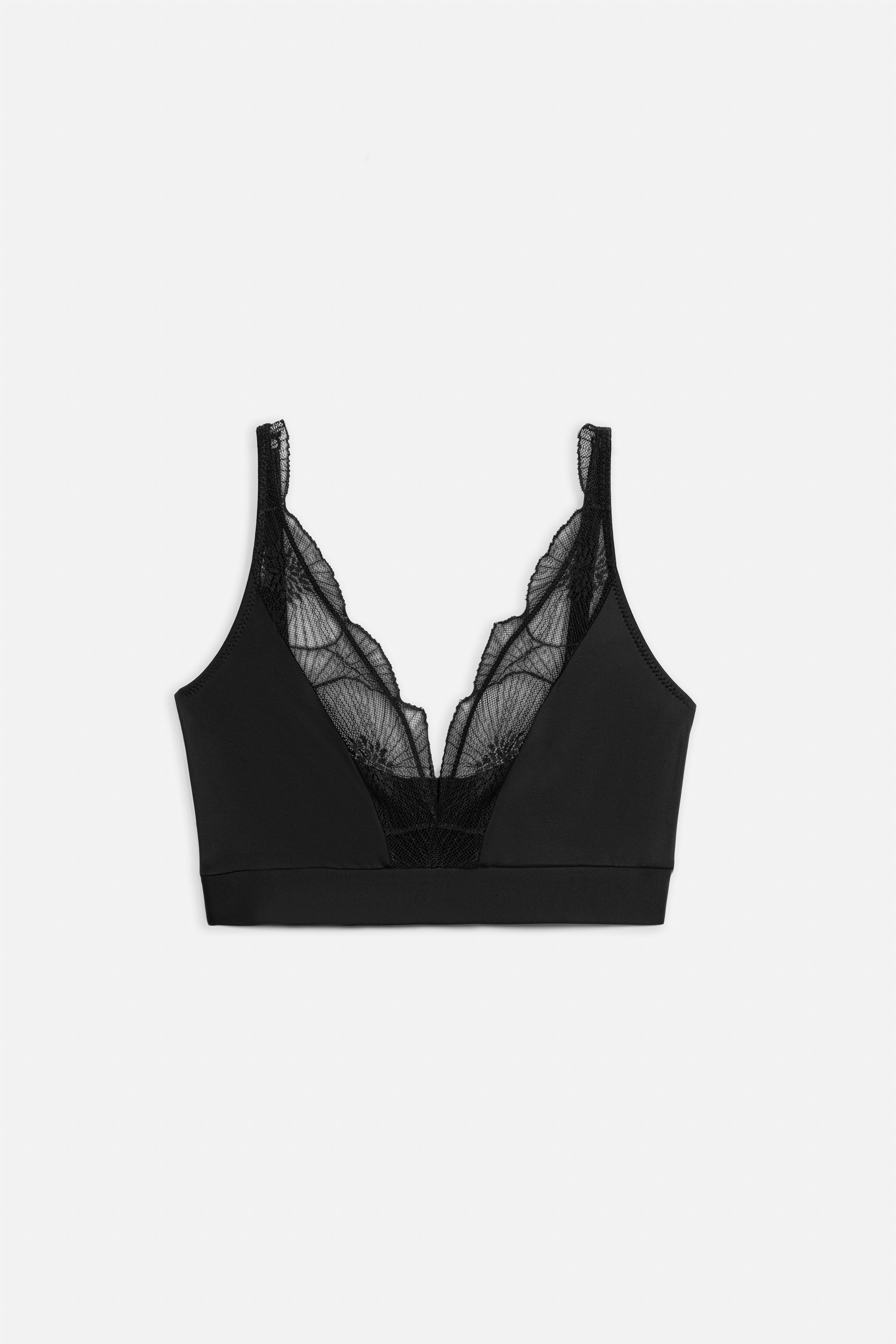 Anemone Soft High Apex Bra | Black