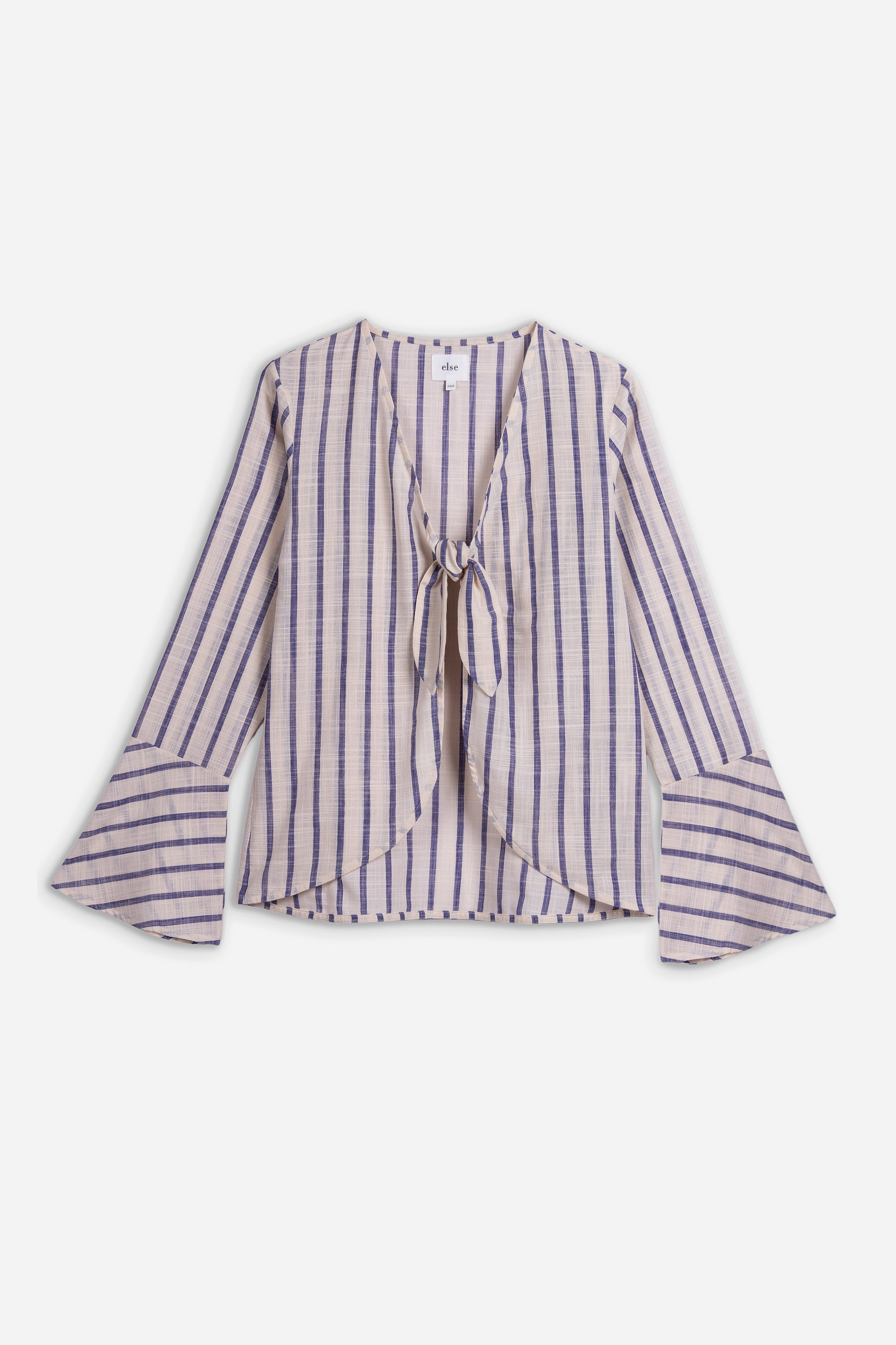 Horizon Tie Front Shirt Top | Iris
