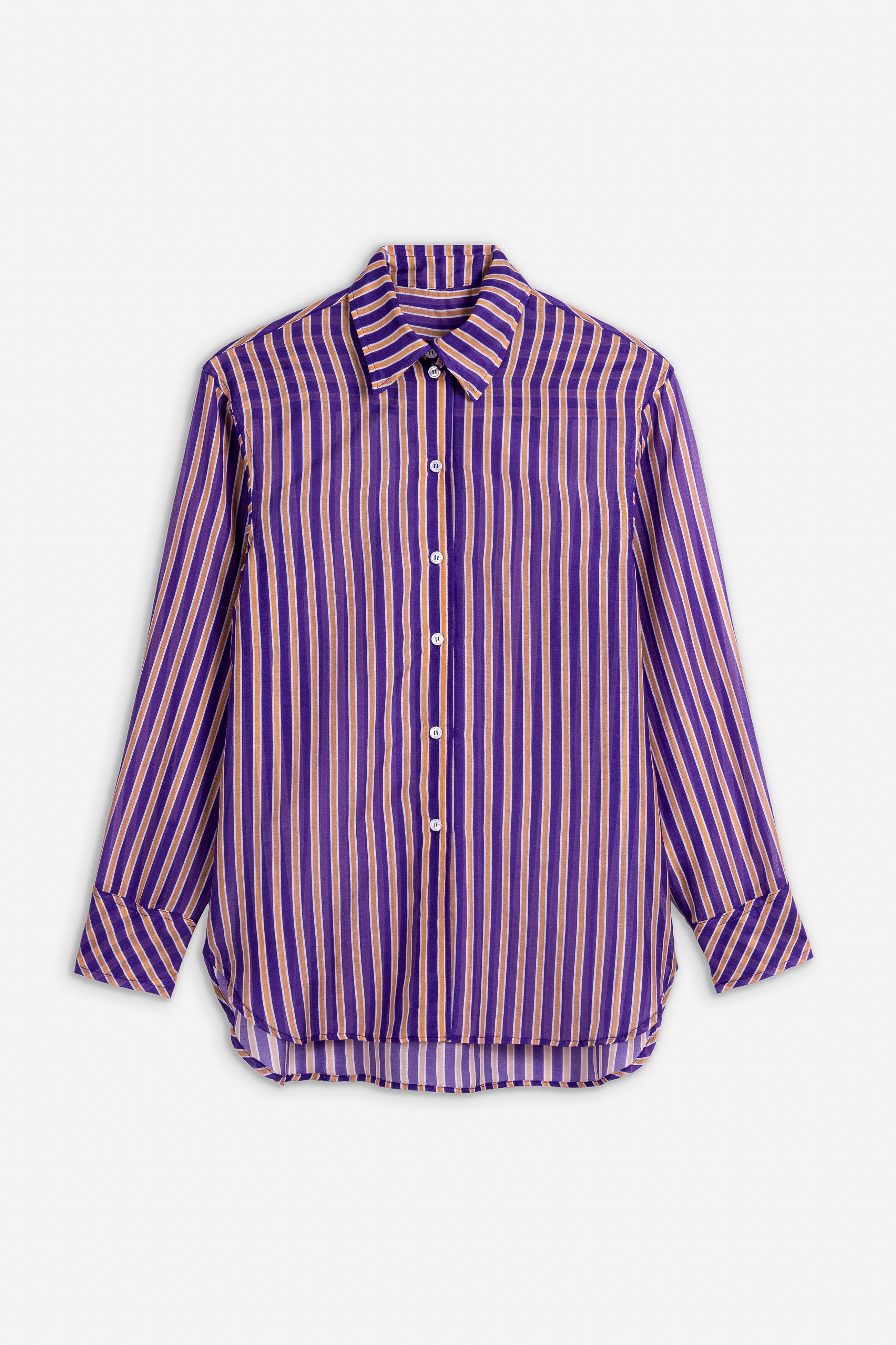 Porto Relaxed Shirt | Iris / Persimmon