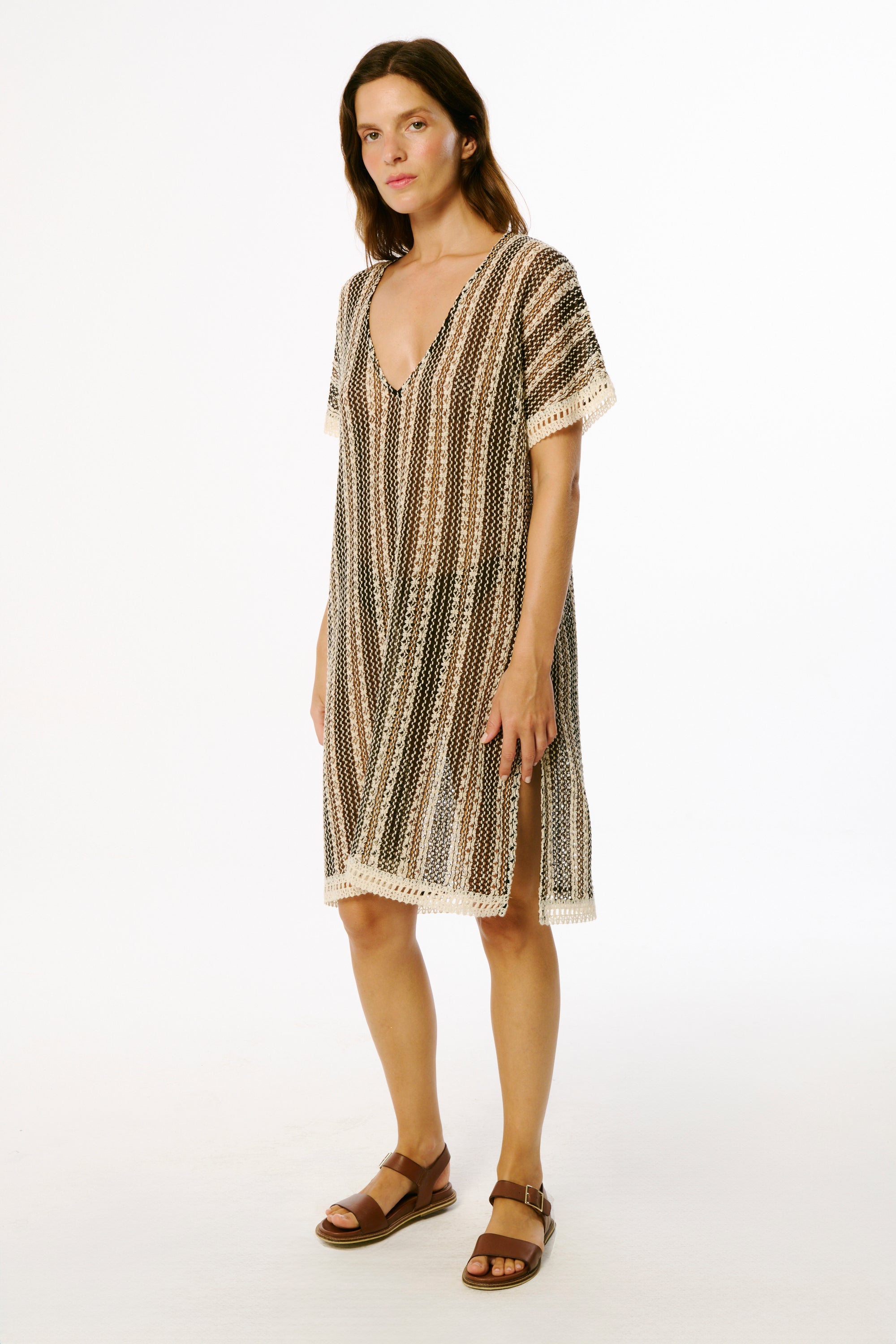 Santorini Knit Cover Up | Black