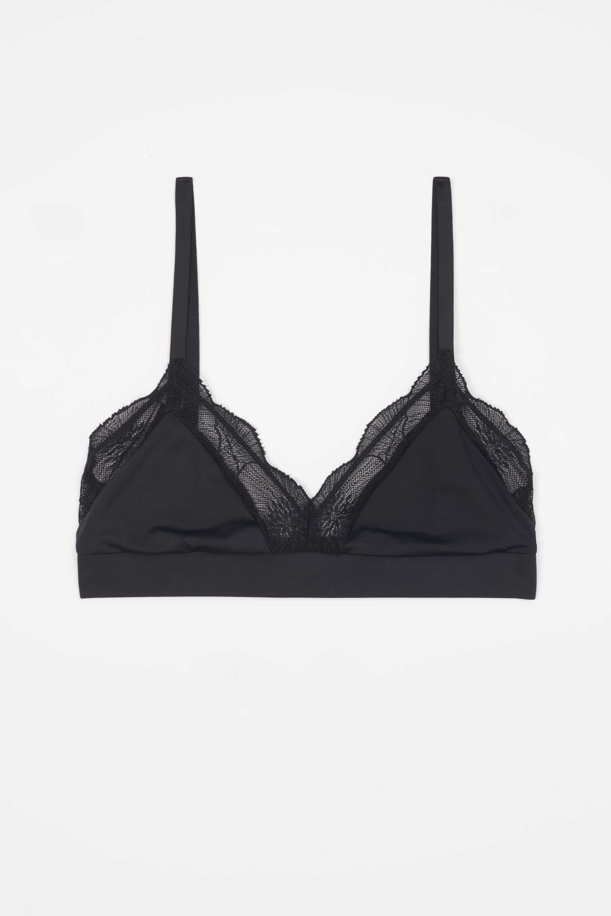 Anemone Soft Triangle Bra | Black
