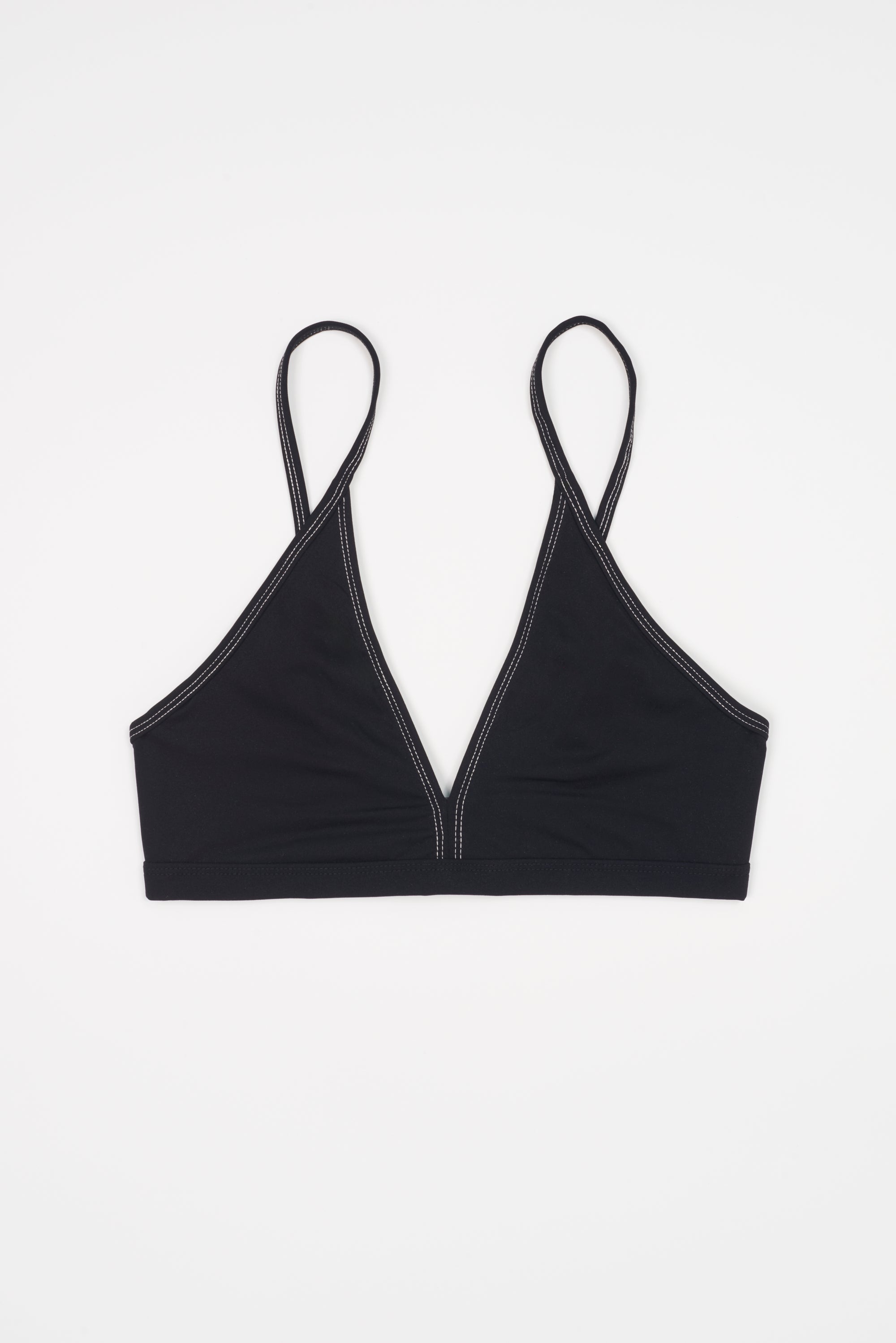 Juliette Triangle Soft Bikini Top | Black