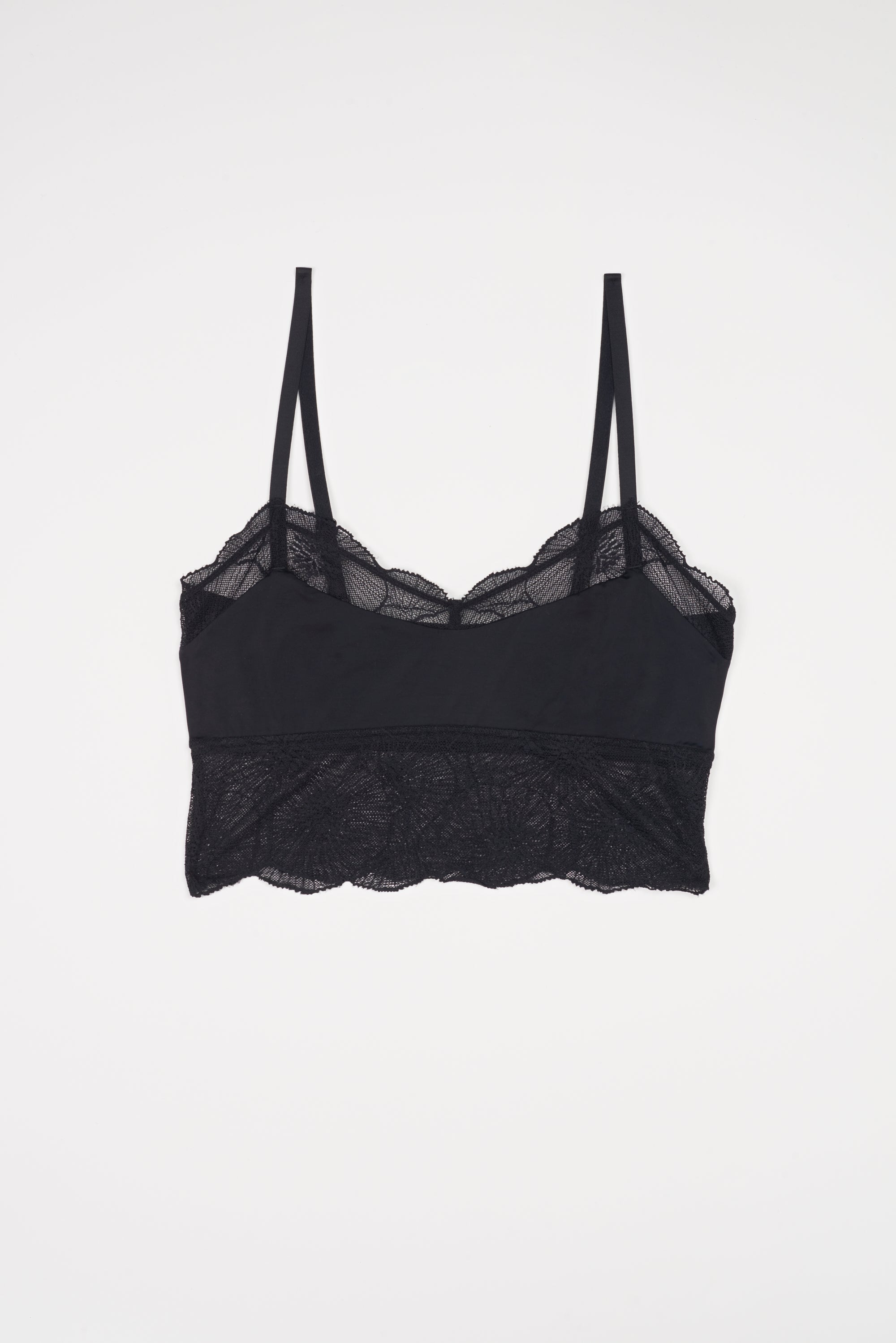 Anemone Soft Cropped Cami | Black