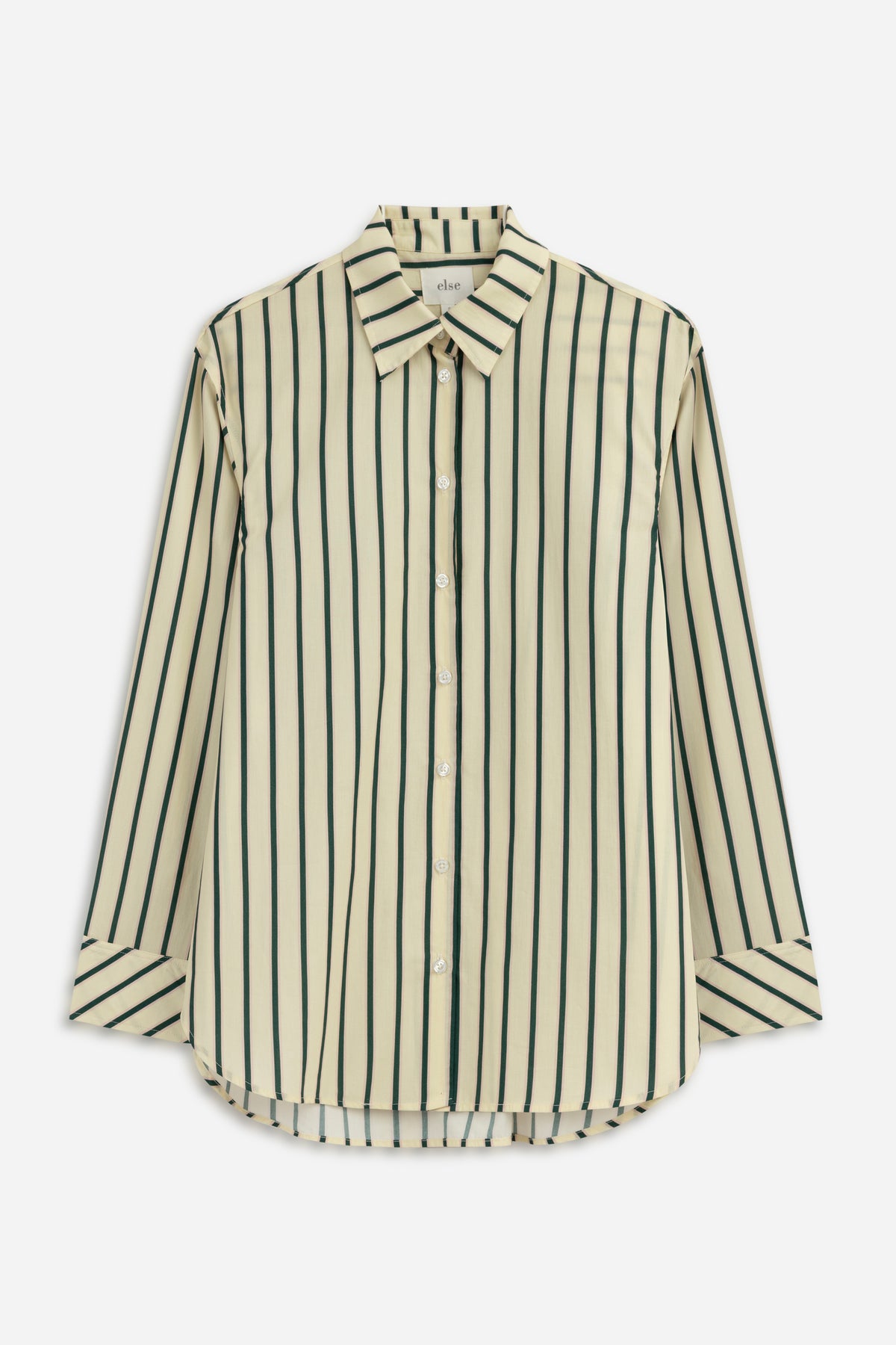 Weekend Striped PJ Set | Butter Milk & Emerald