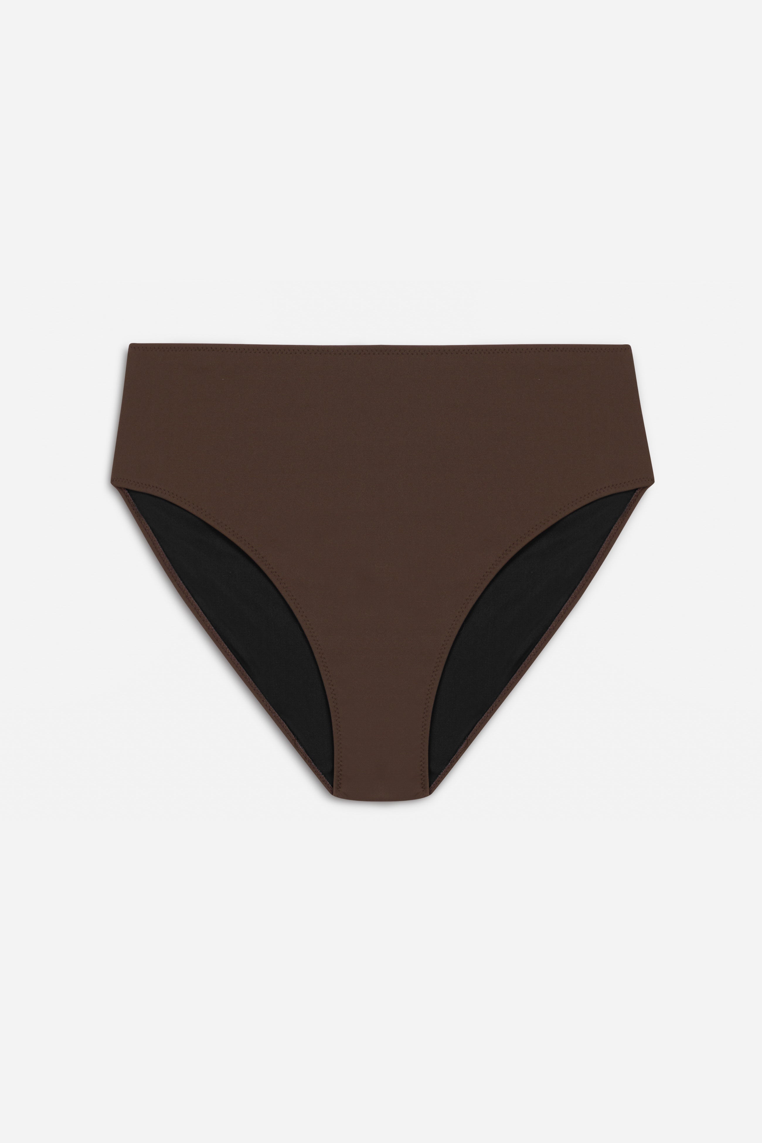 Essential High Waist Bikini Bottom | Choco