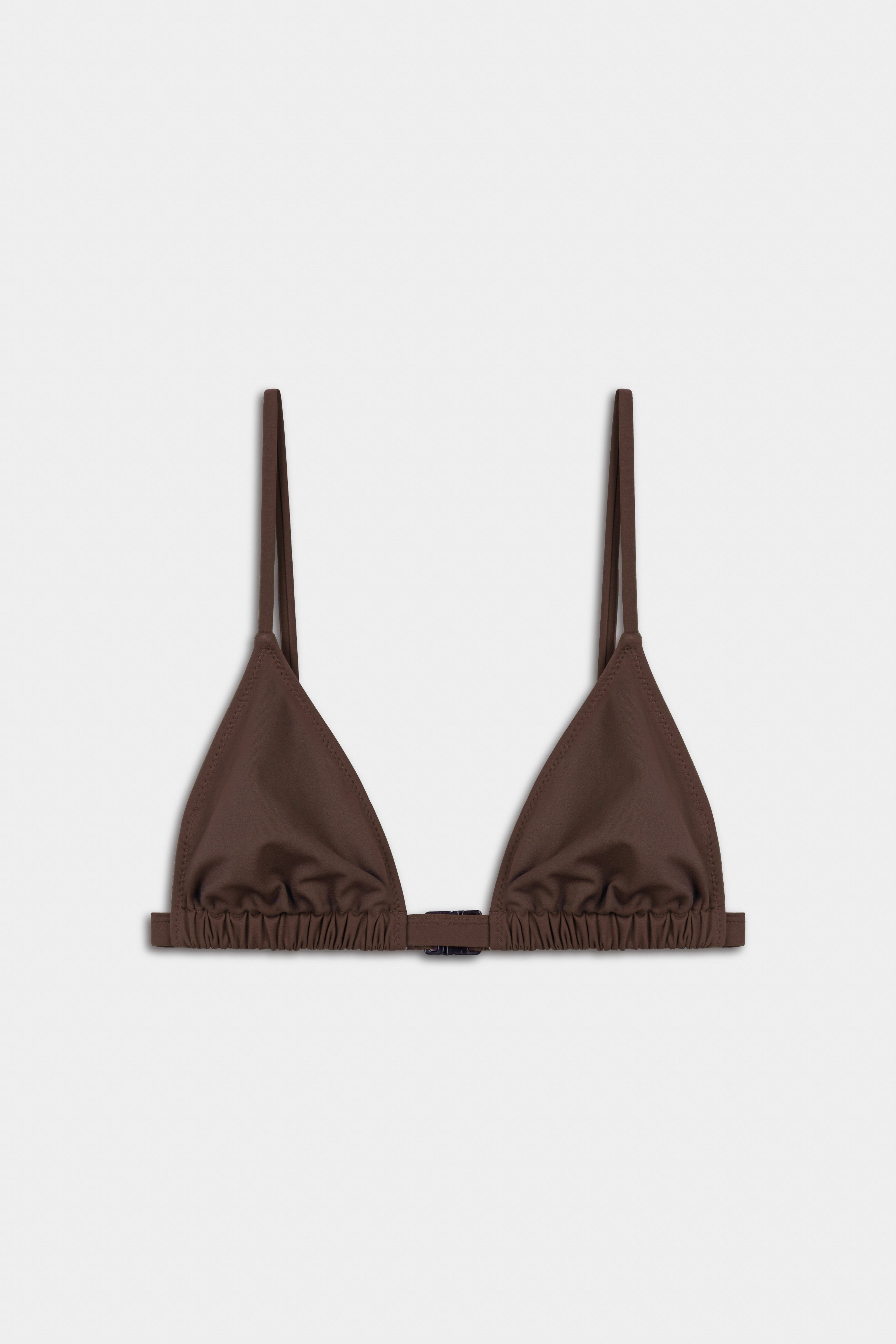 Essential Triangle Bikini Top | Choco
