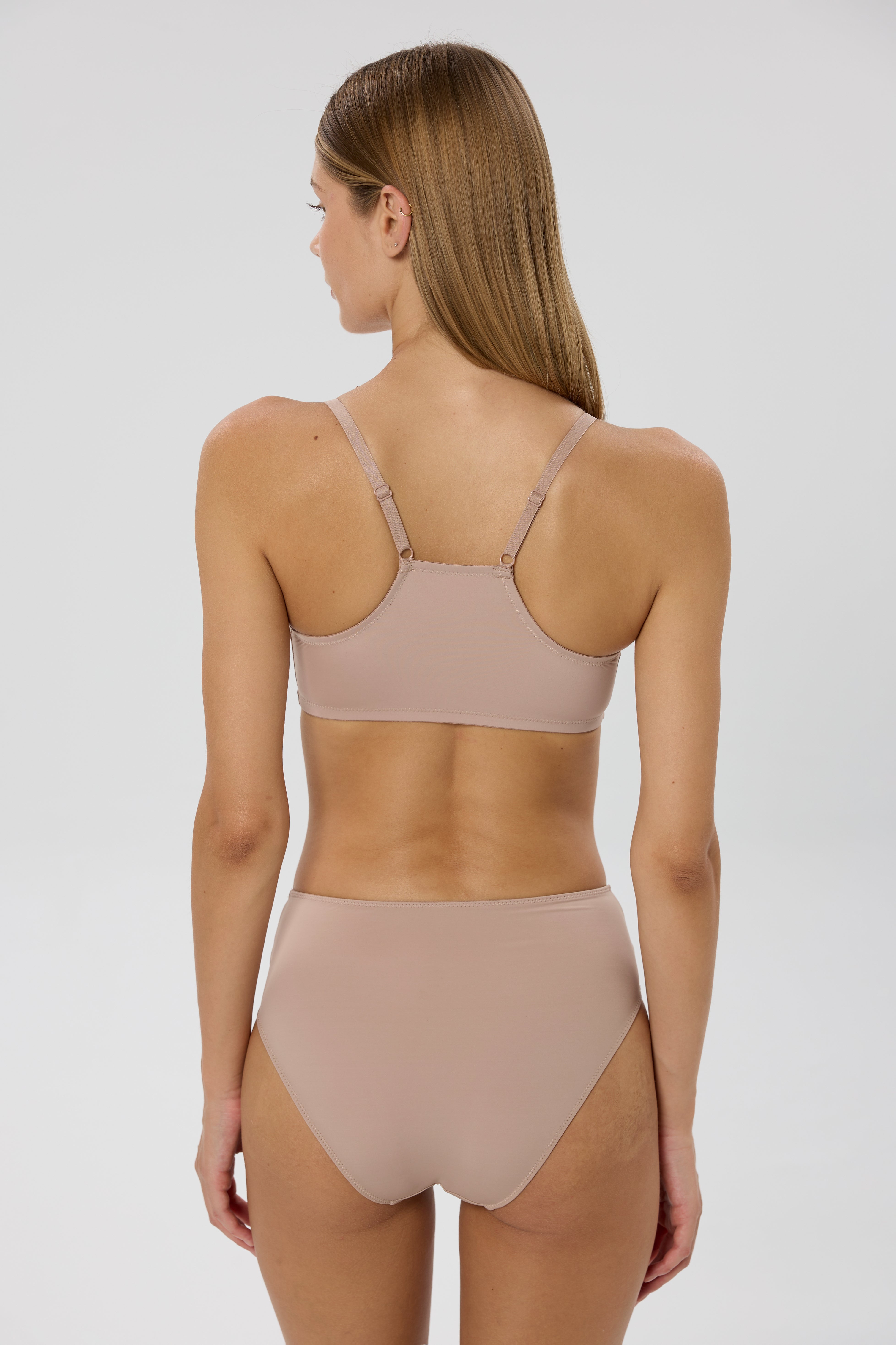 Nano Racerback Bra | Nude