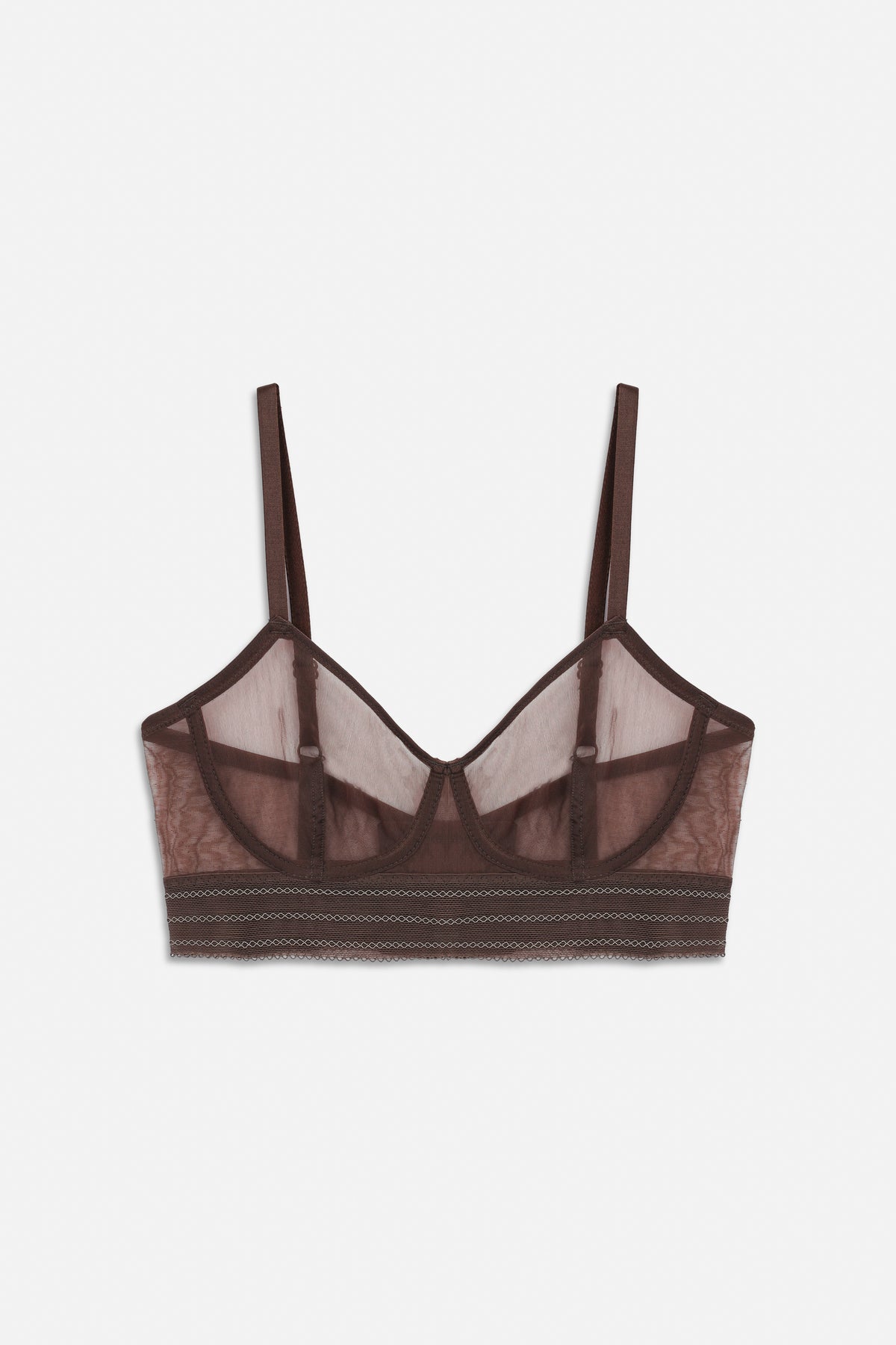 Bare Underwire Longline Bra | Choco