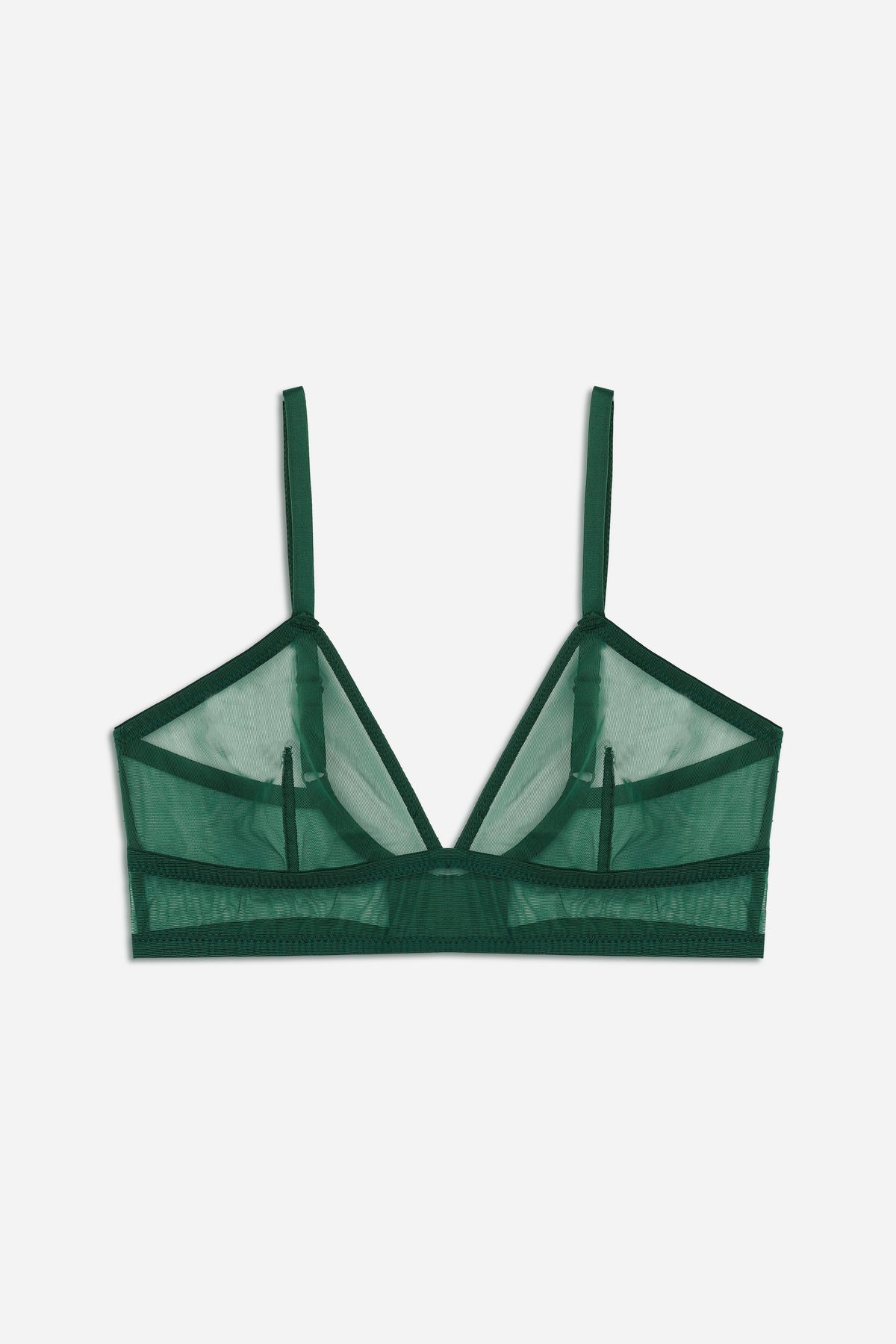 Bare Minimal Soft Triangle Bra | Emerald