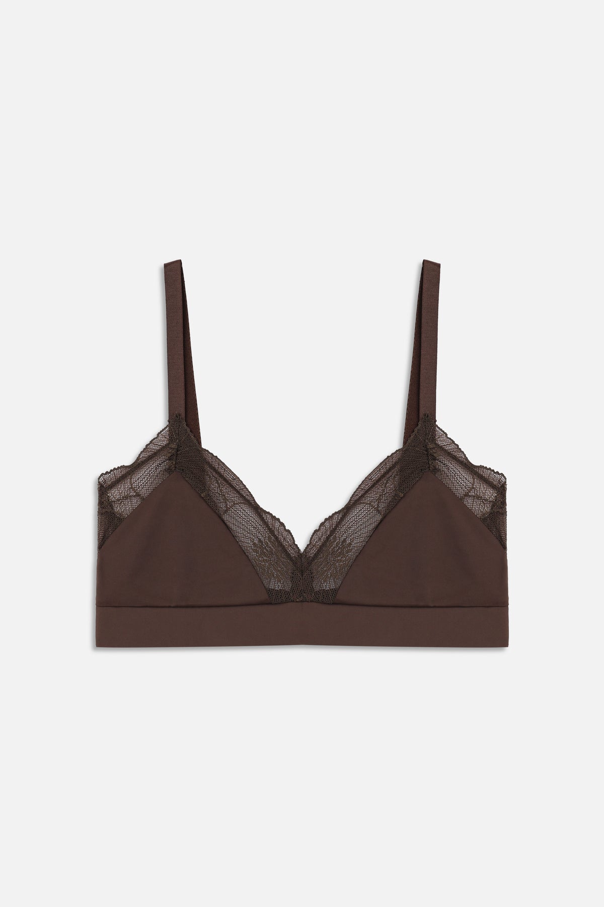 Anemone Soft Triangle Bra | Choco