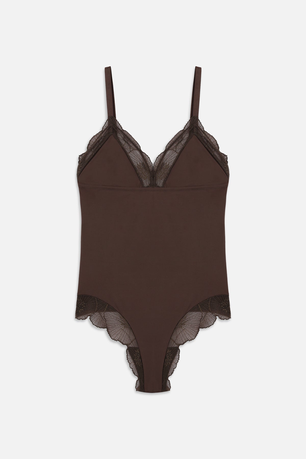 Anemone Soft Triangle Bodysuit | Choco