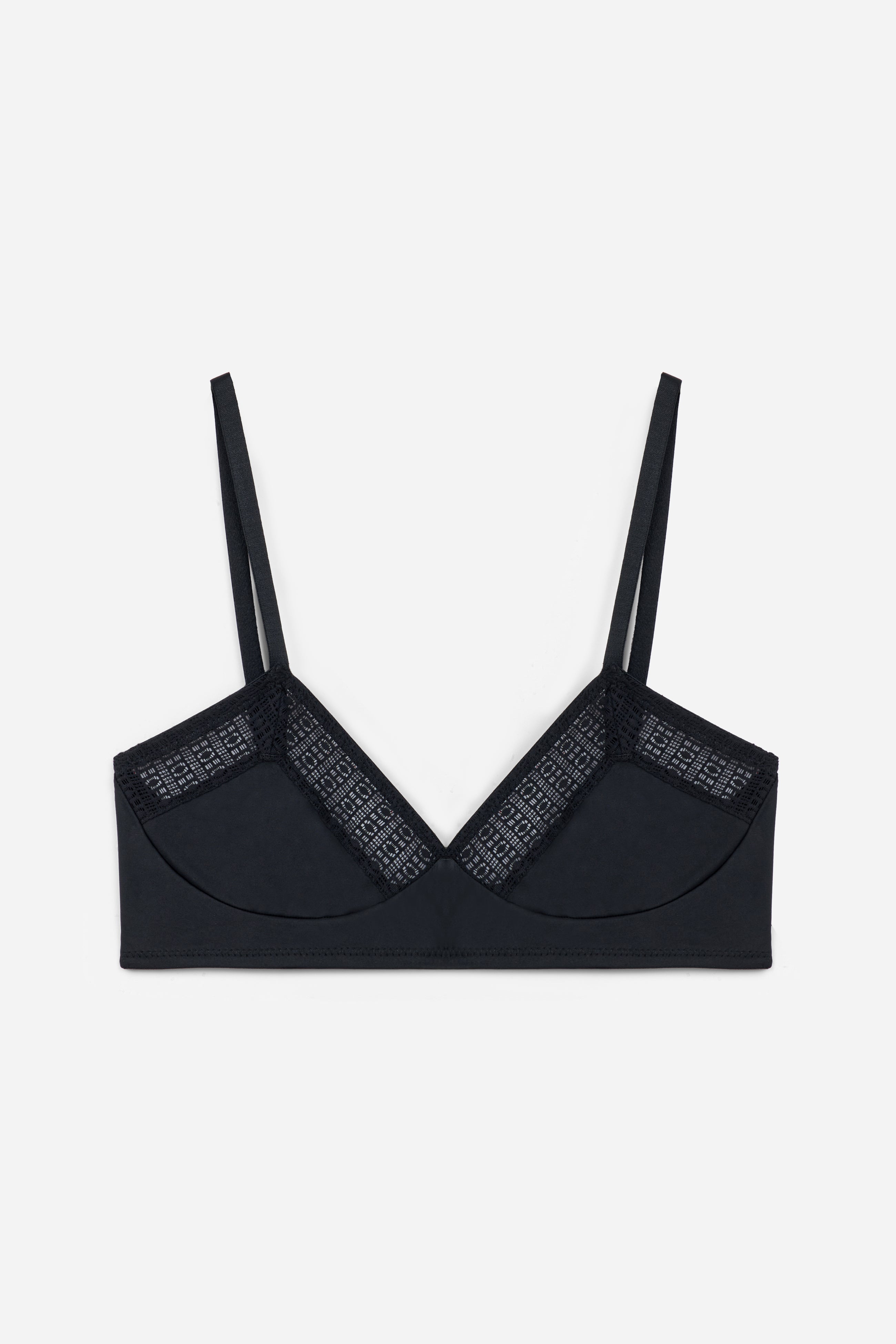 Matrix Soft Triangle Bra | Black