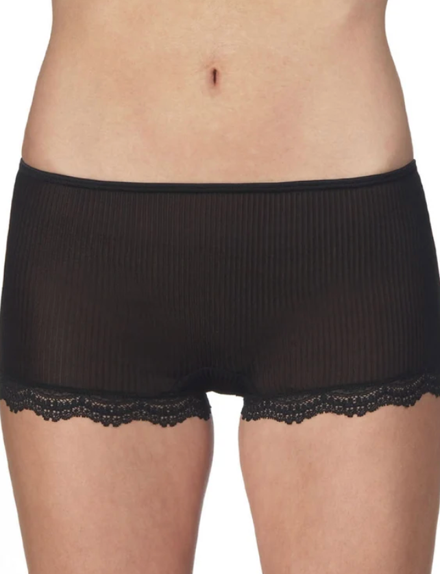 Oscalito Wool and Silk Boy Shorts | Ivory