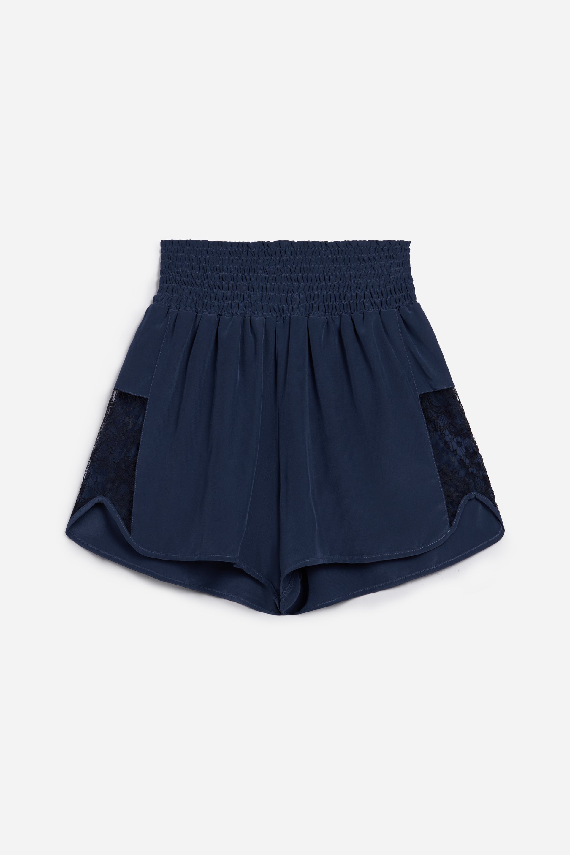 Colette Silk Lace Shorts Midnight