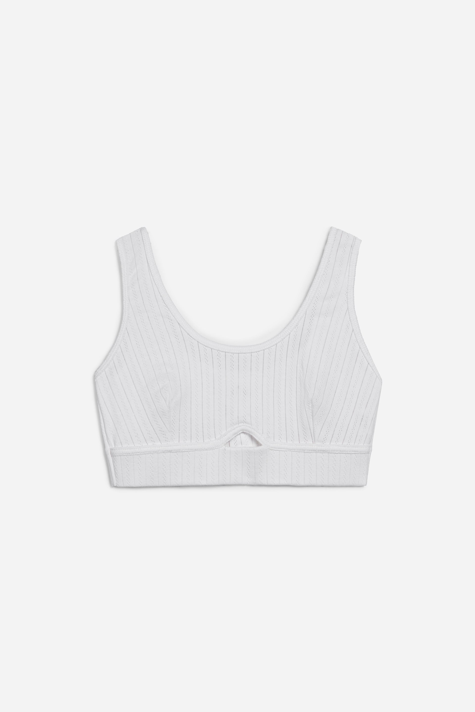 Pointelle Soft Bra Top OffWhite