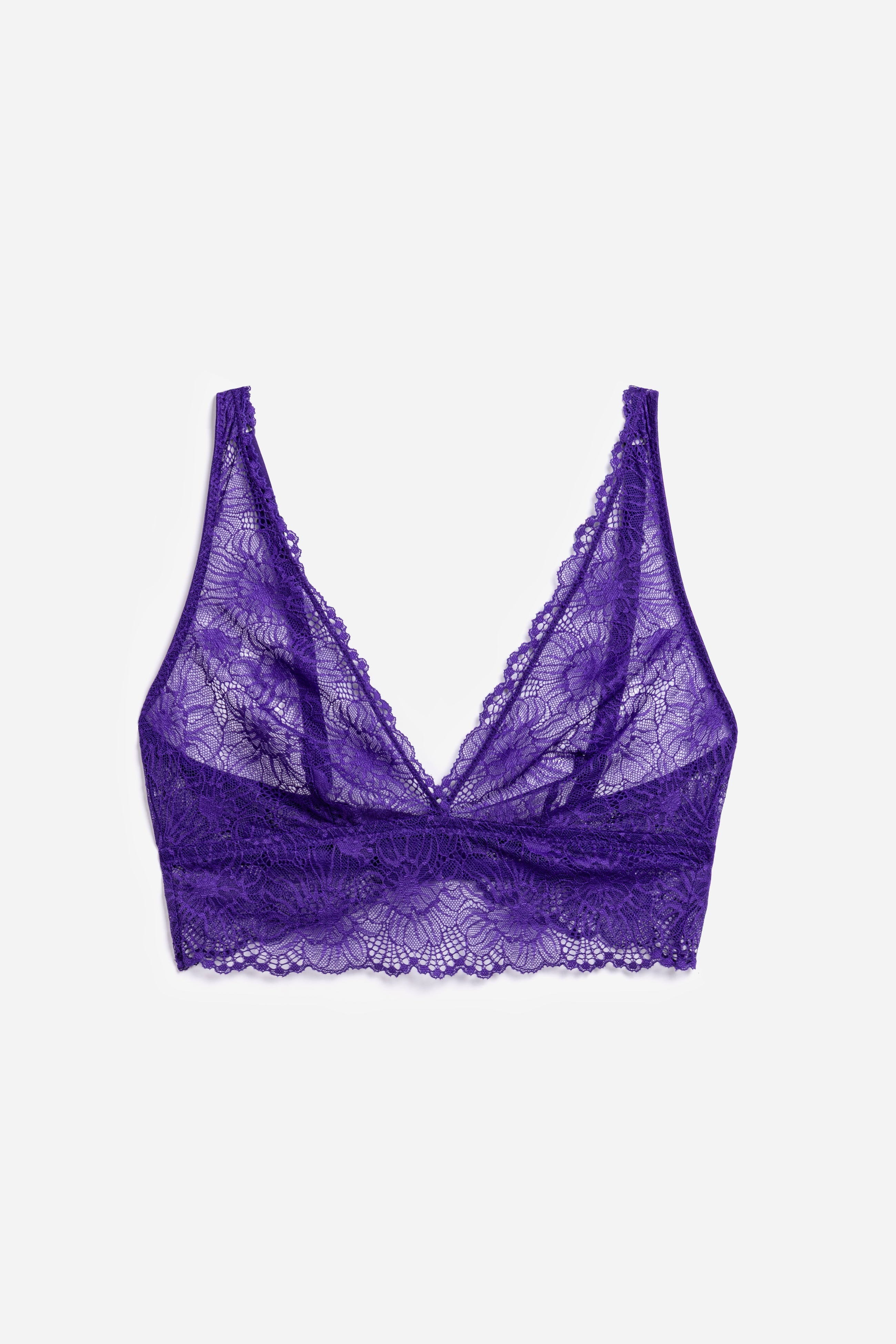 Zinnia Soft Plunge Bra | Iris