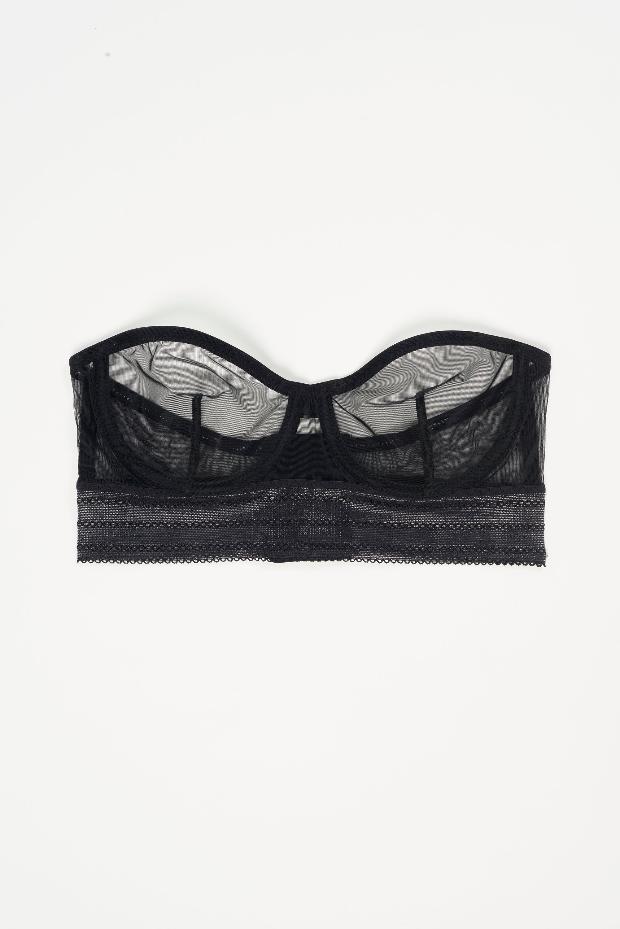 Bare Underwire Strapless Bra | Black