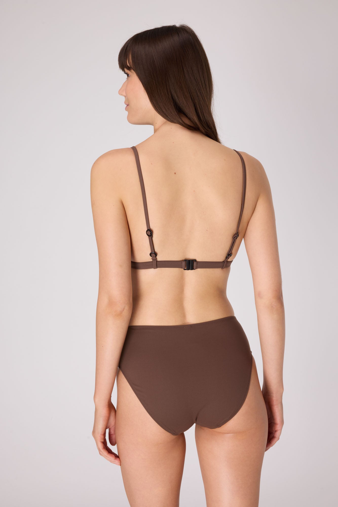Essential High Waist Bikini Bottom | Choco