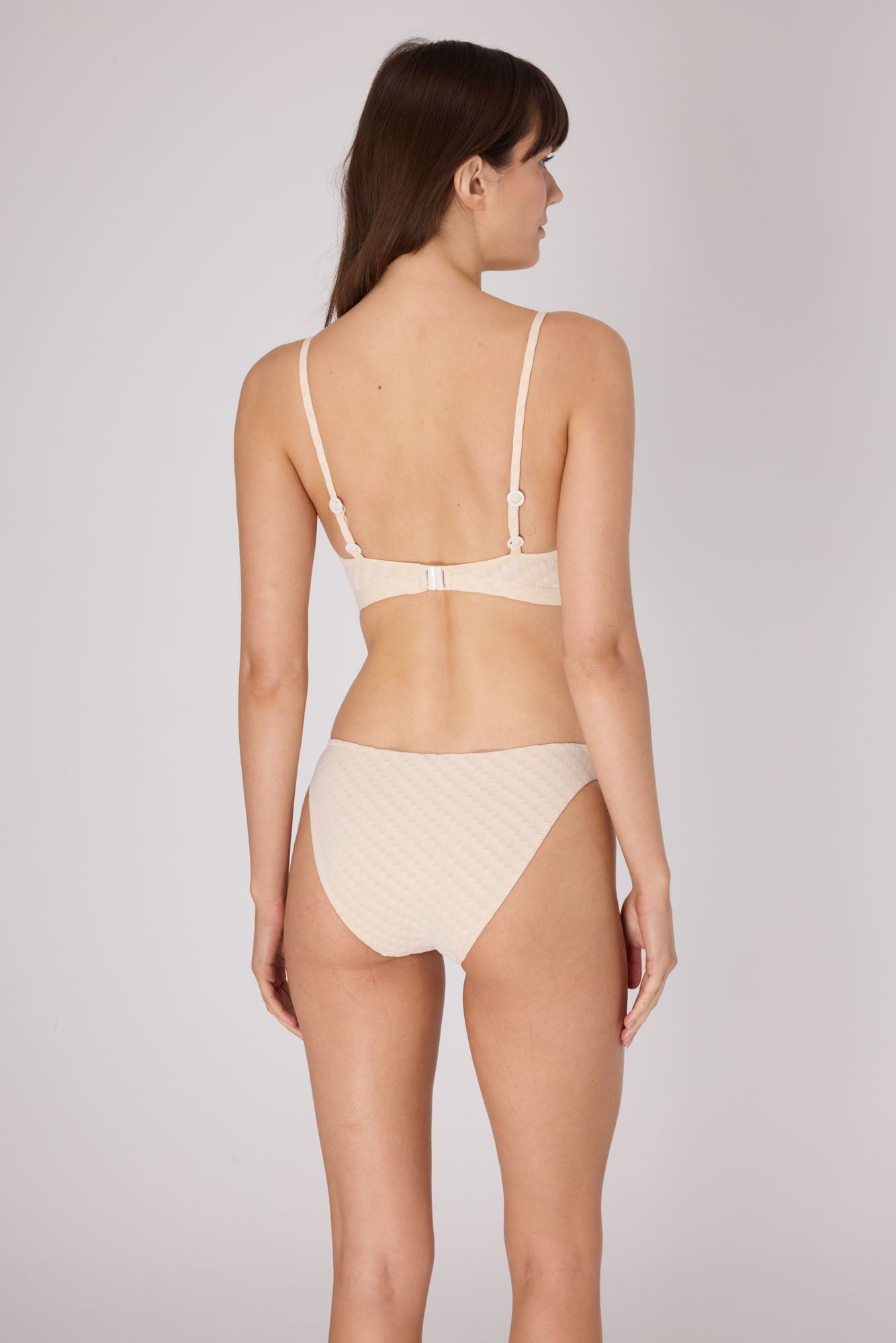 Mosaic Bikini Bottom  | Cream