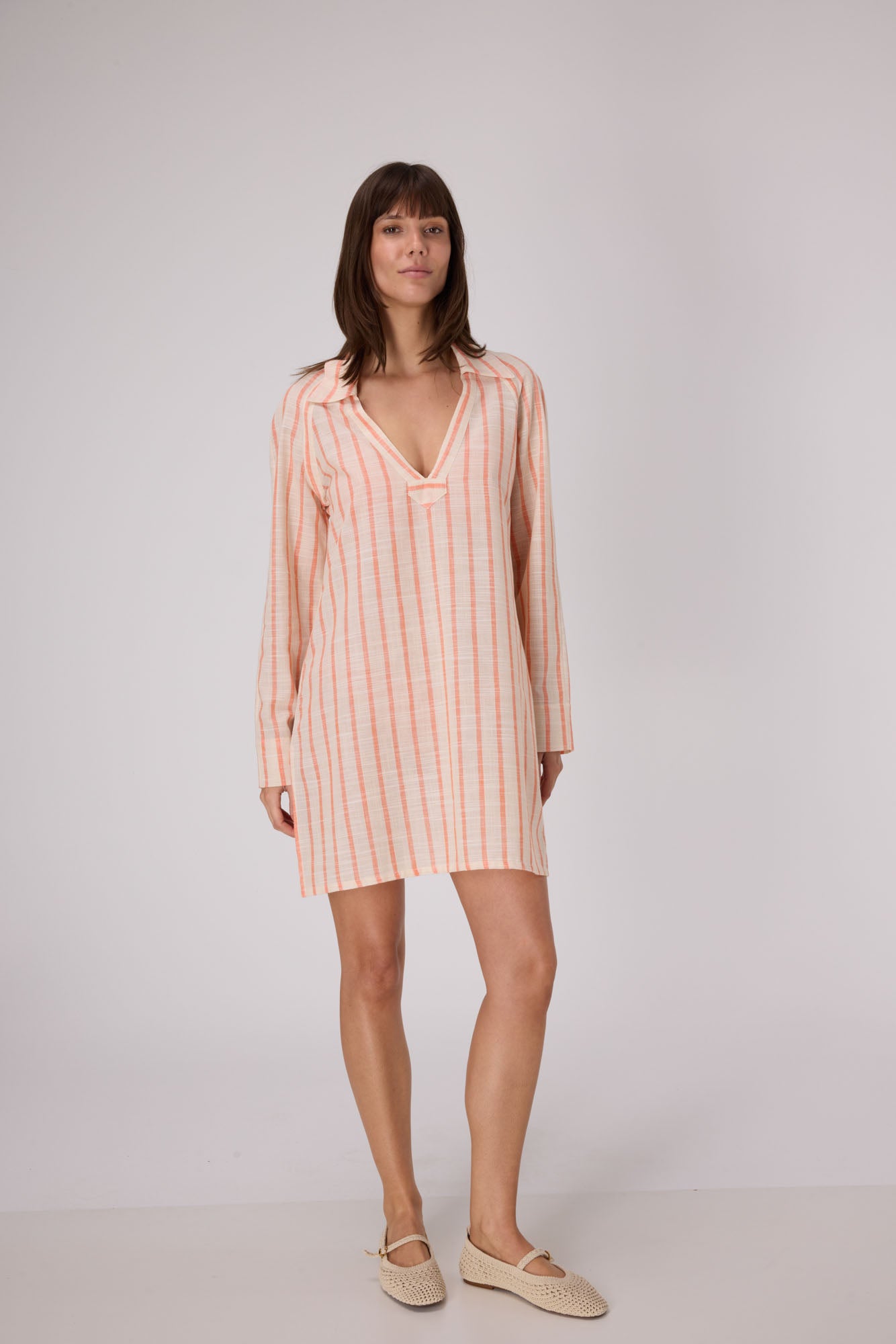 Horizon Cover up Midi Dress  | Persimmon