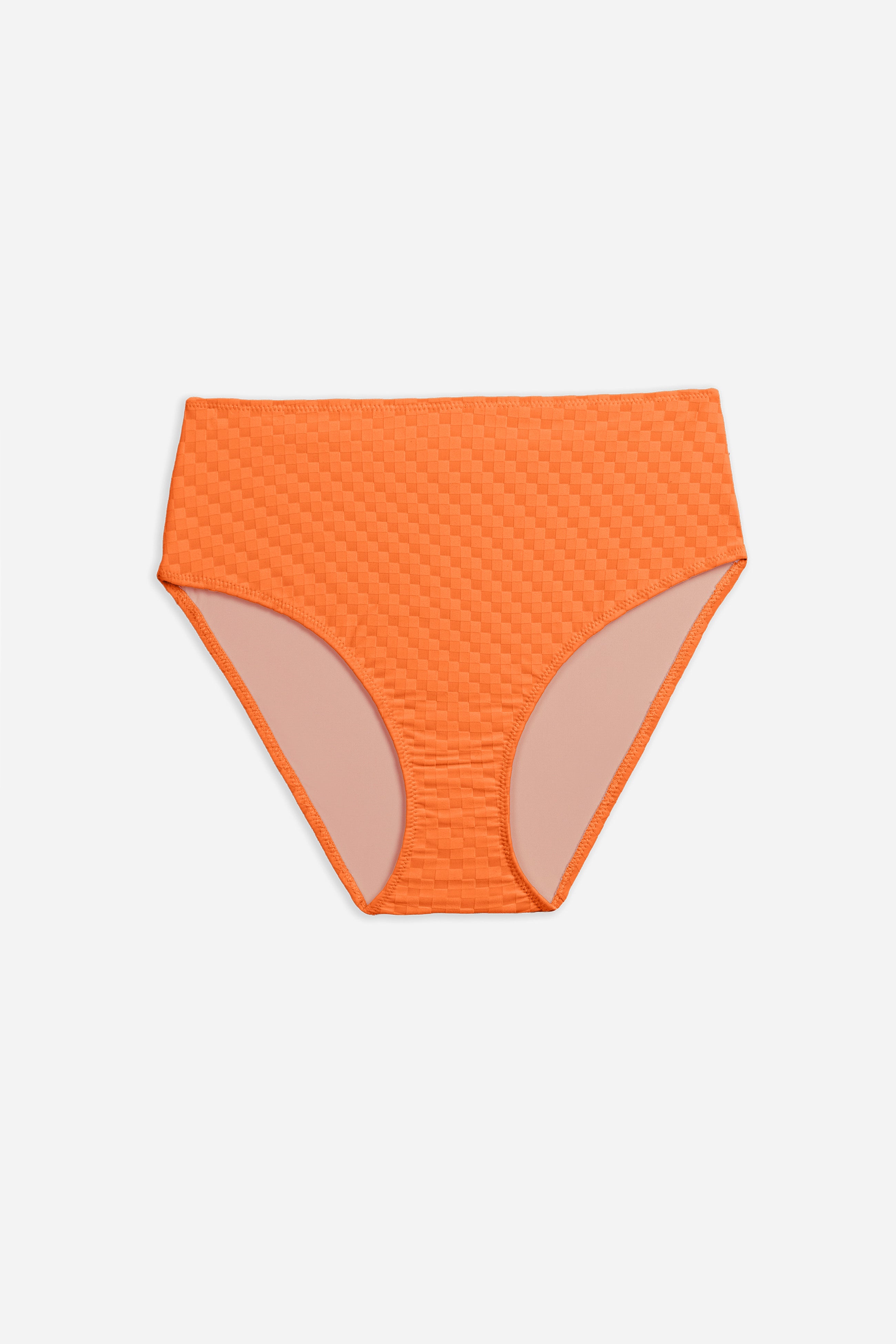 Mosaic High Waist Bikini Bottom  | Persimmon