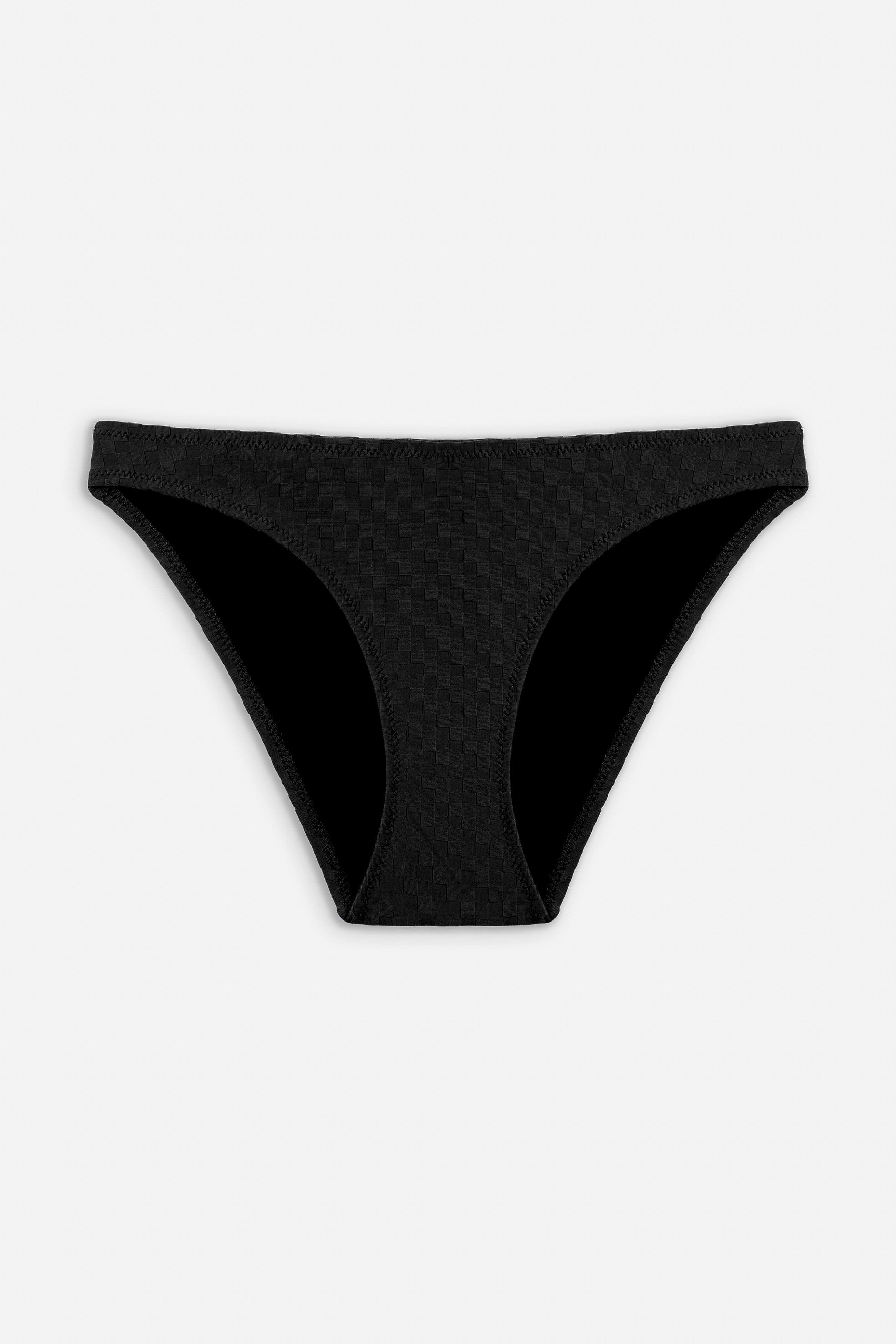 Mosaic Bikini Bottom  | Black