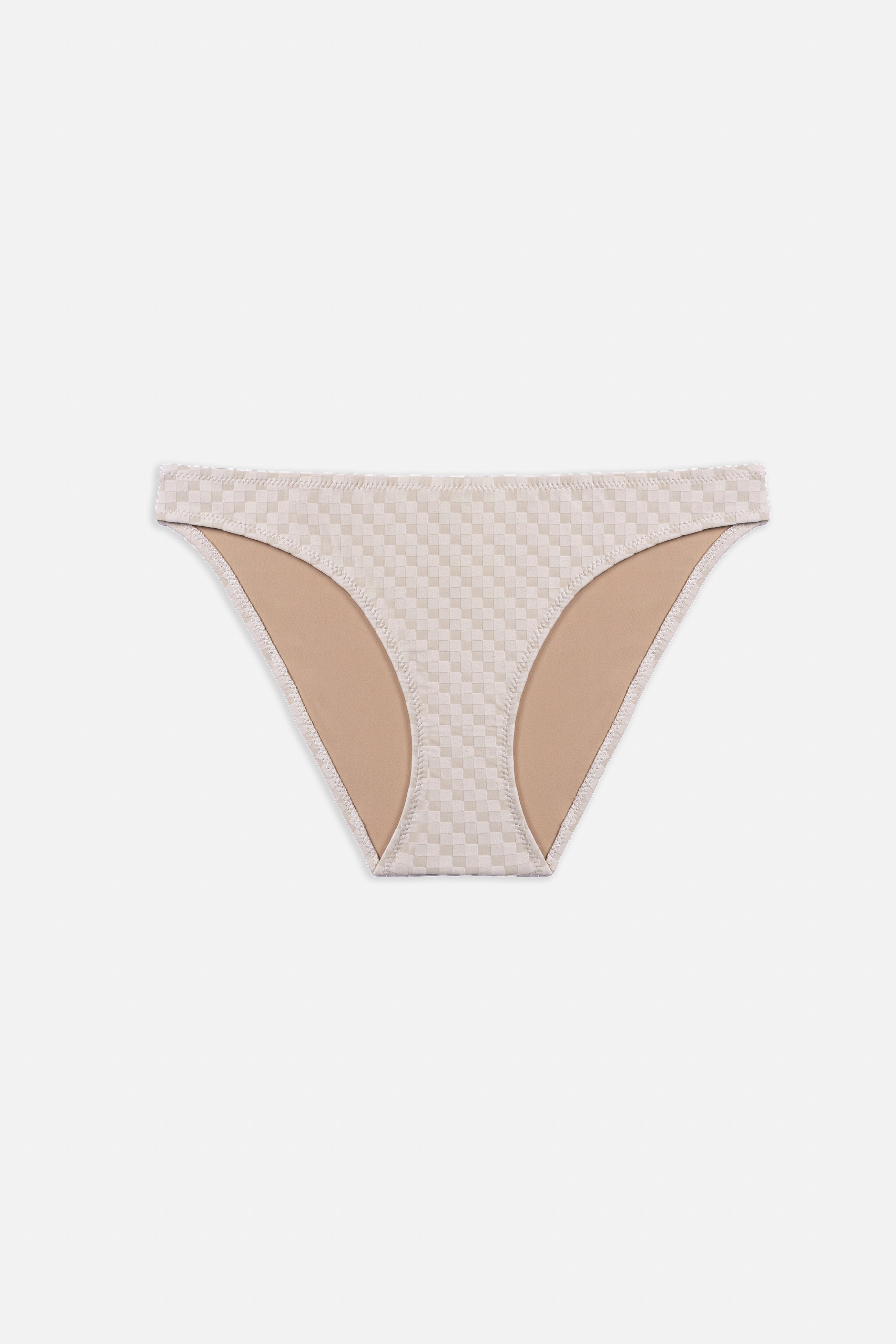 Mosaic Bikini Bottom  | Cream