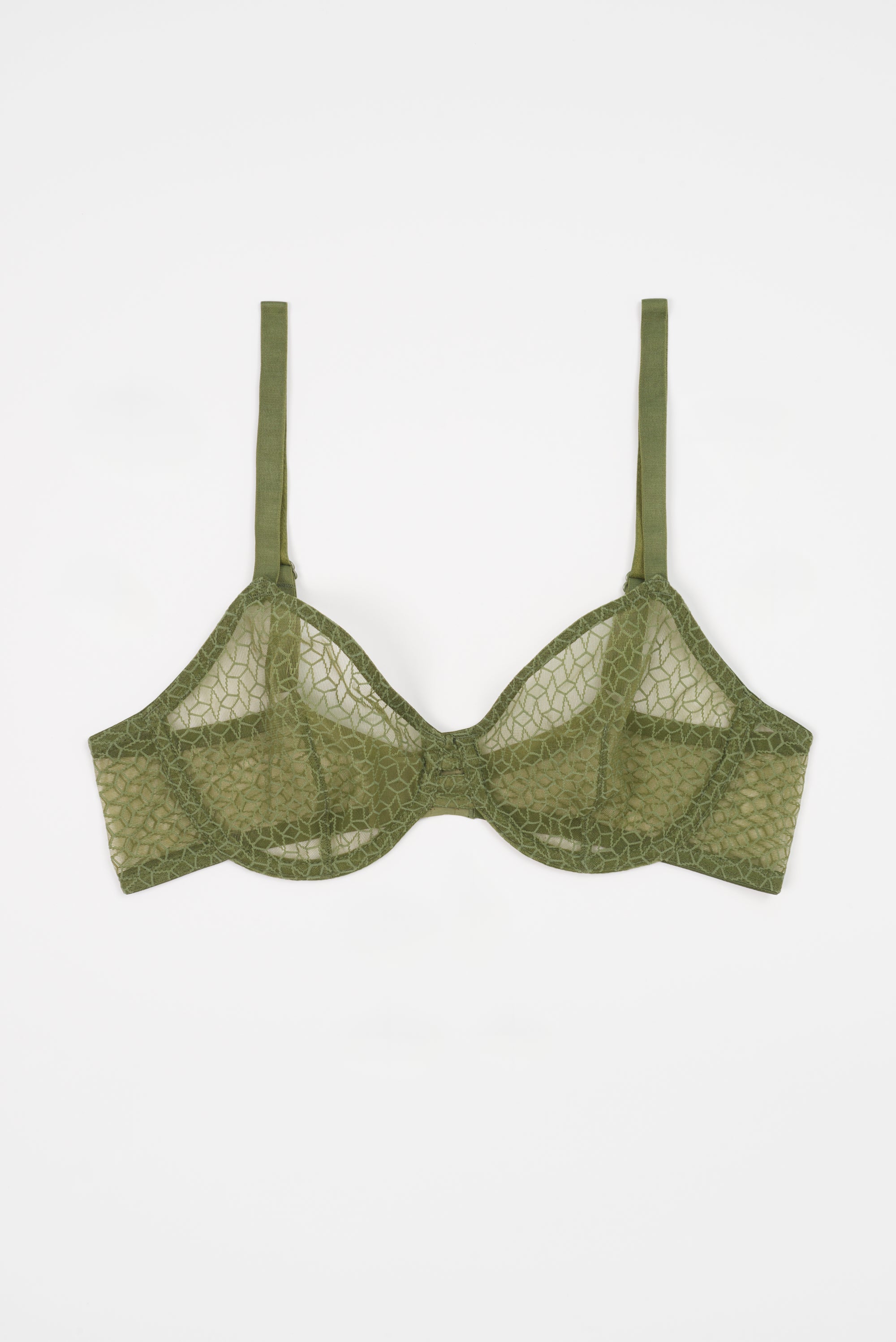 Kaleidoscope Underwire Bra | Olive
