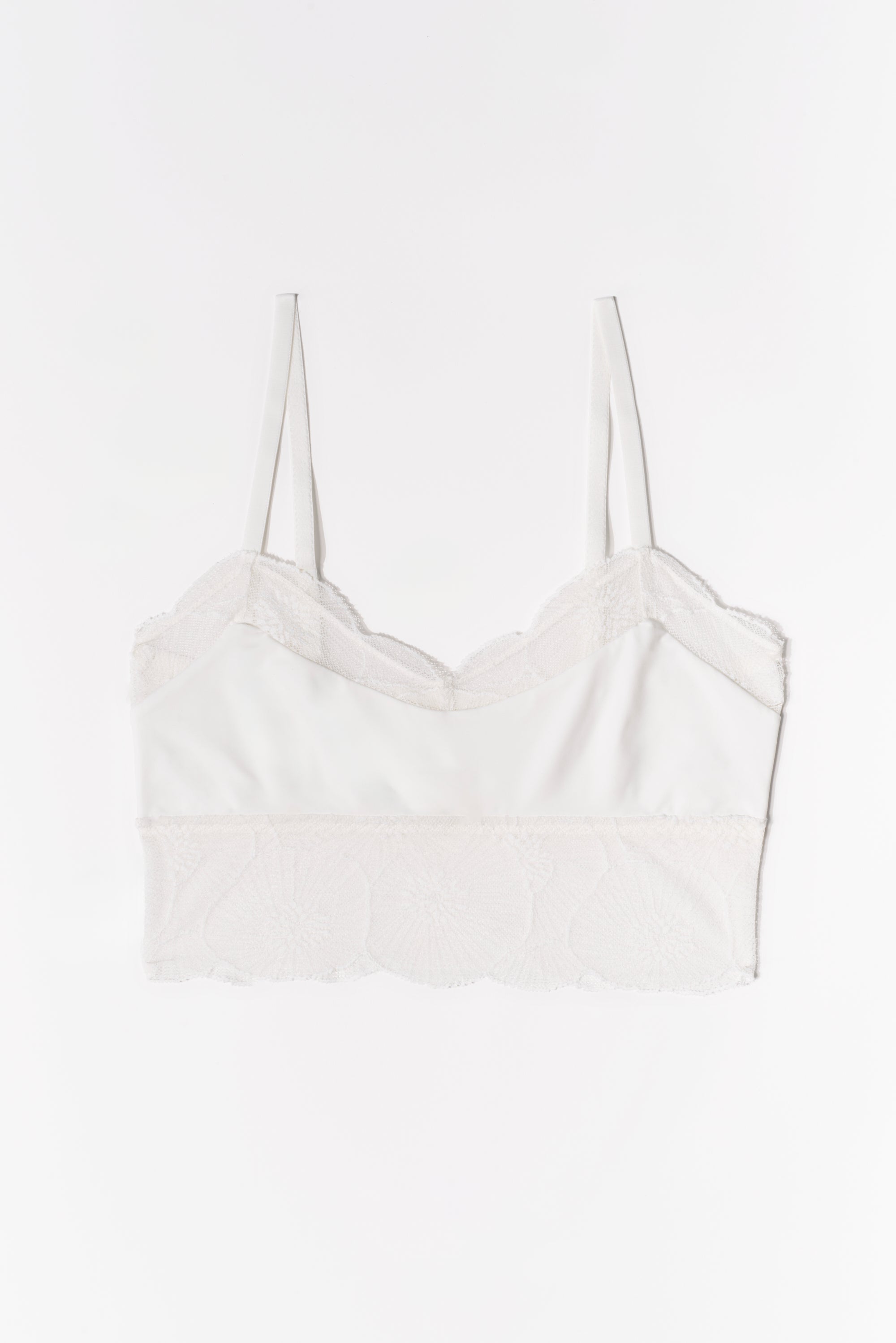 Anemone Soft Cropped Cami | Ivory