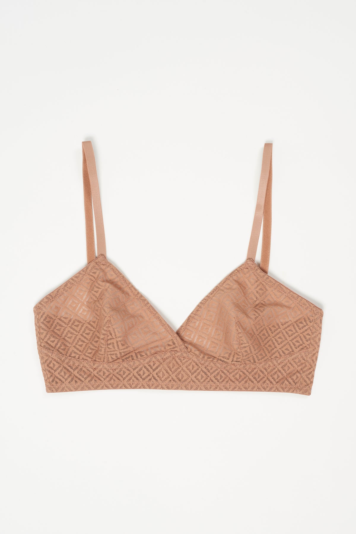 Betty Triangle Soft Bra | Bronze