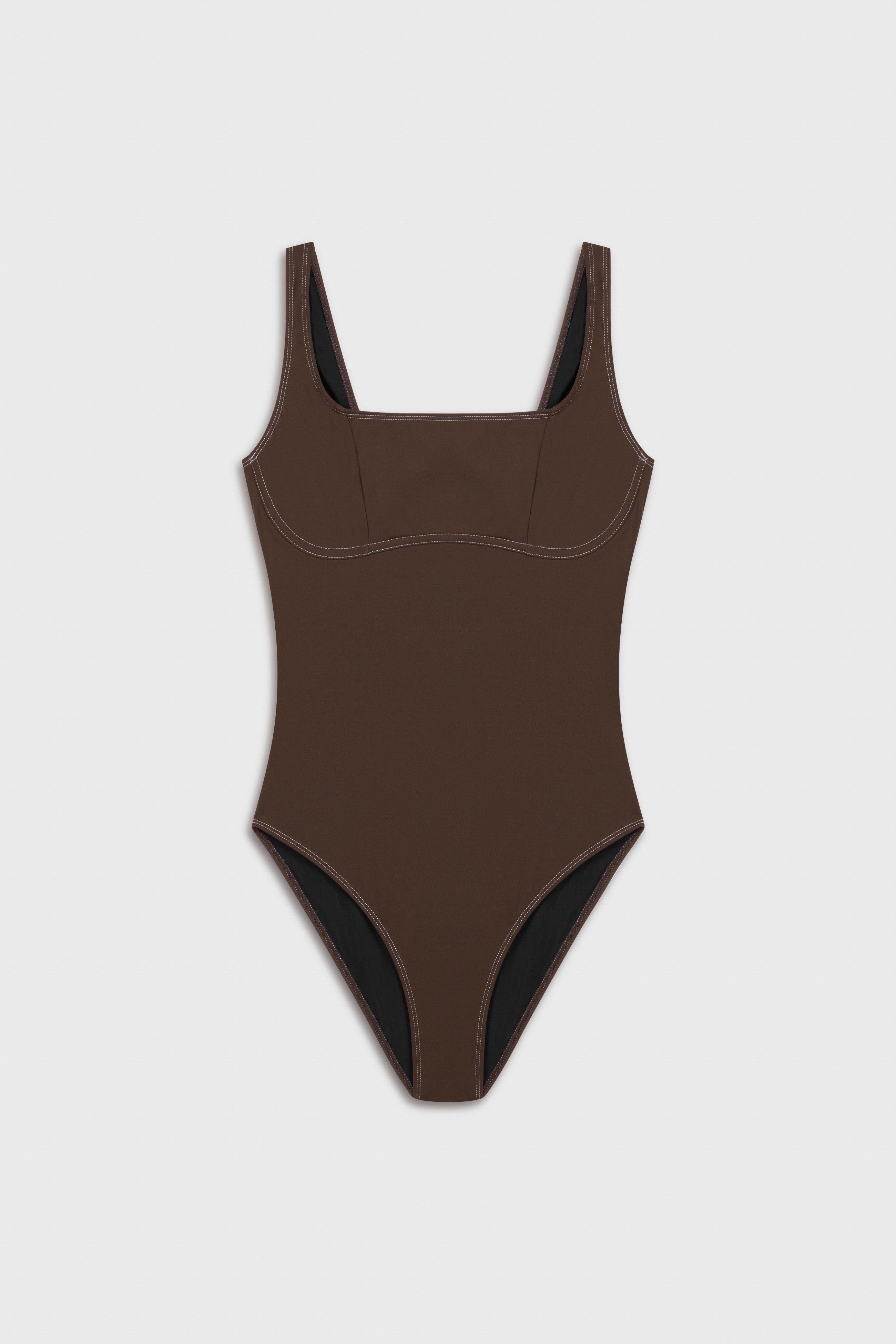 Kelly U/W Bandeau One Piece Suit | Choco