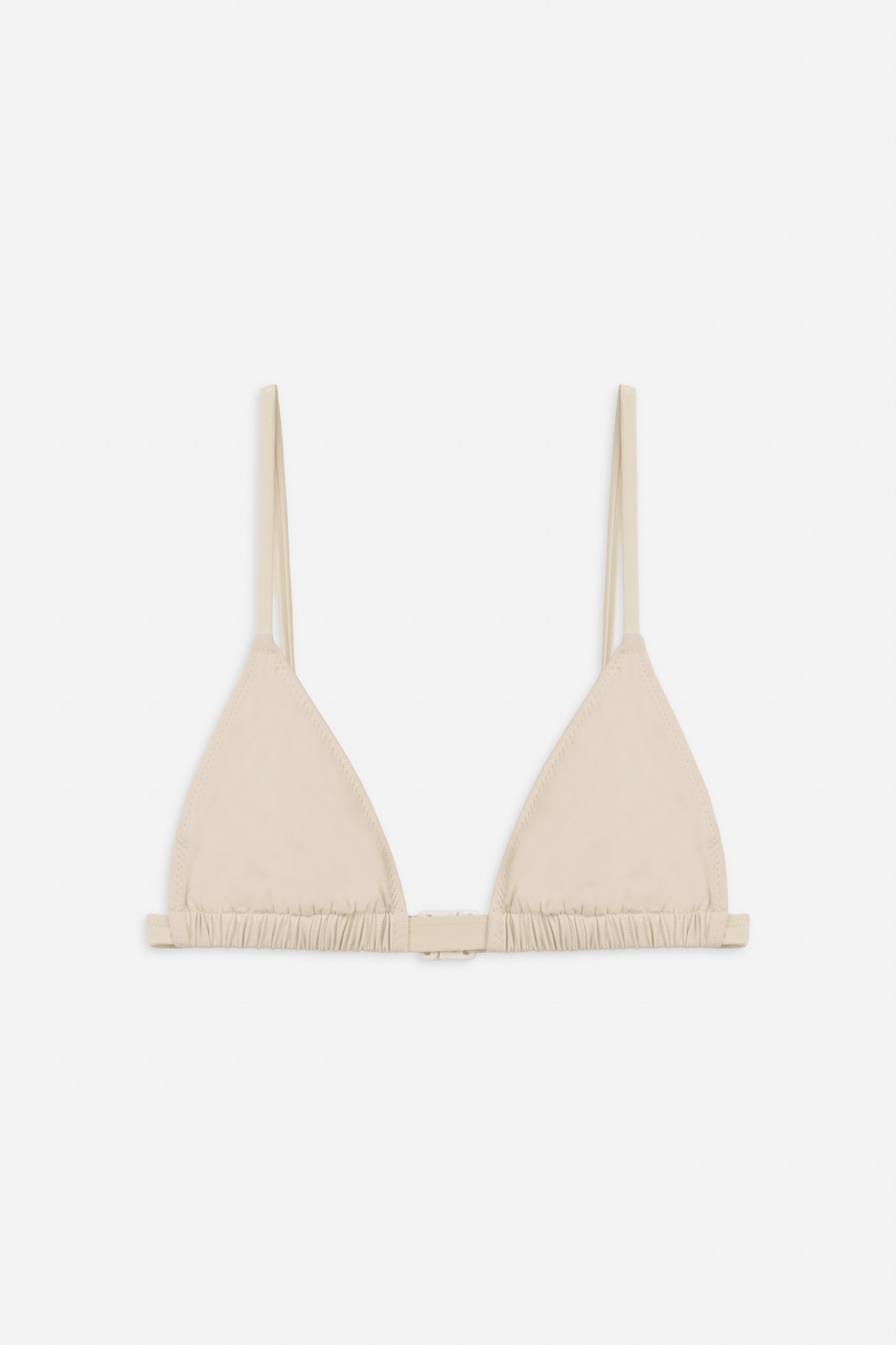 Essential Triangle Bikini Top | Cream