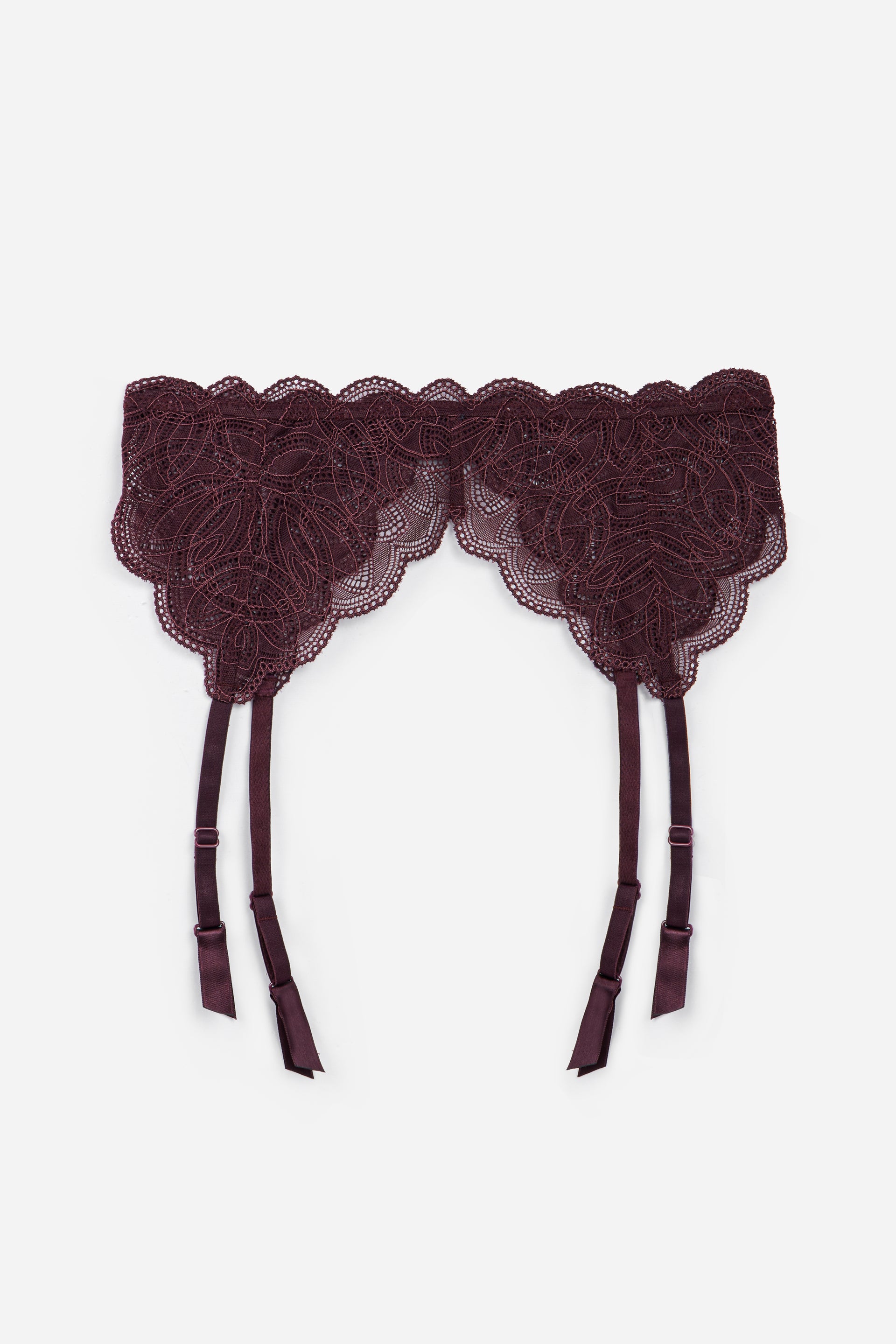 Dahlia Garter Belt Cherry Lacquer