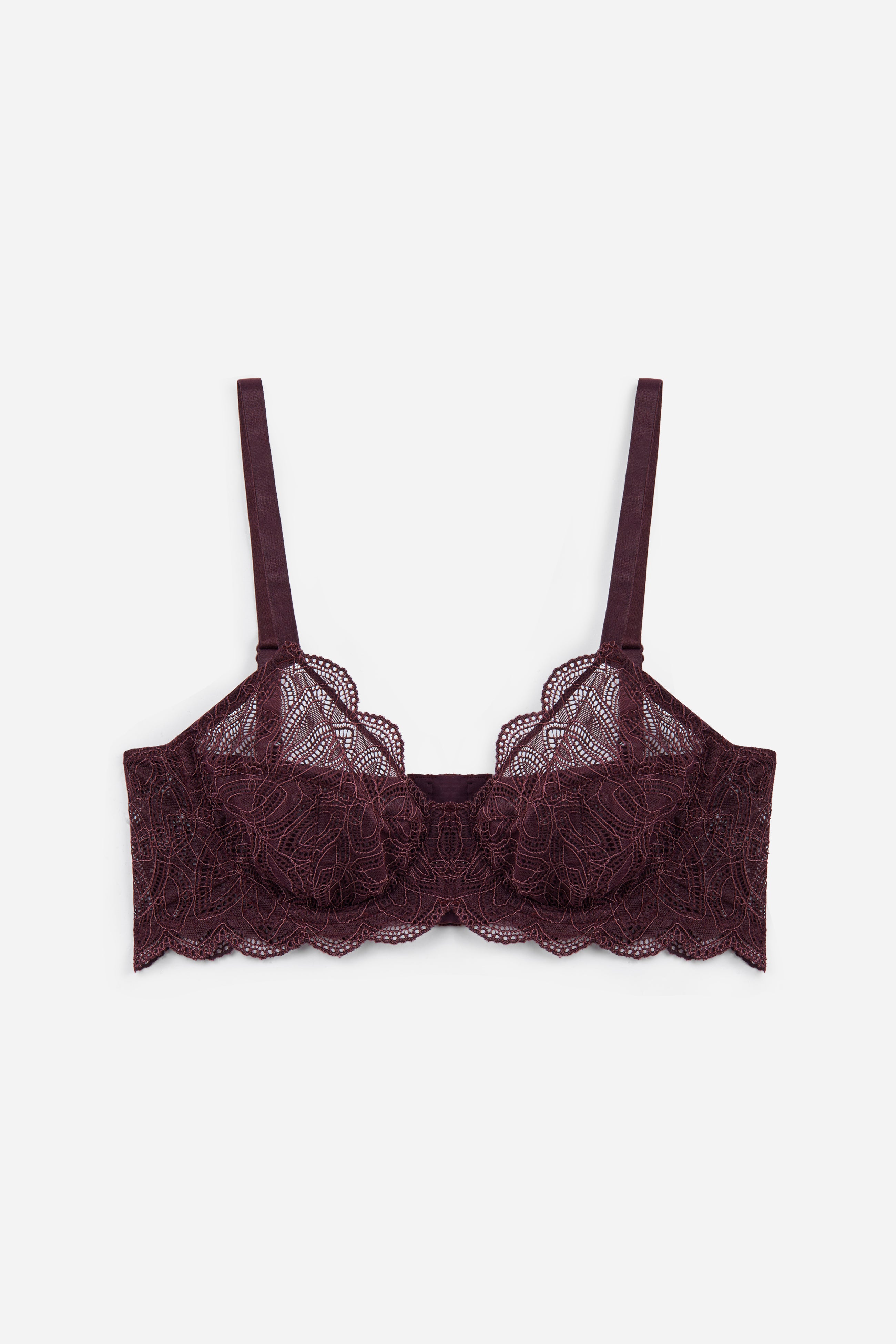 Dahlia Underwired Full Cup Bra | Cherry Lacquer