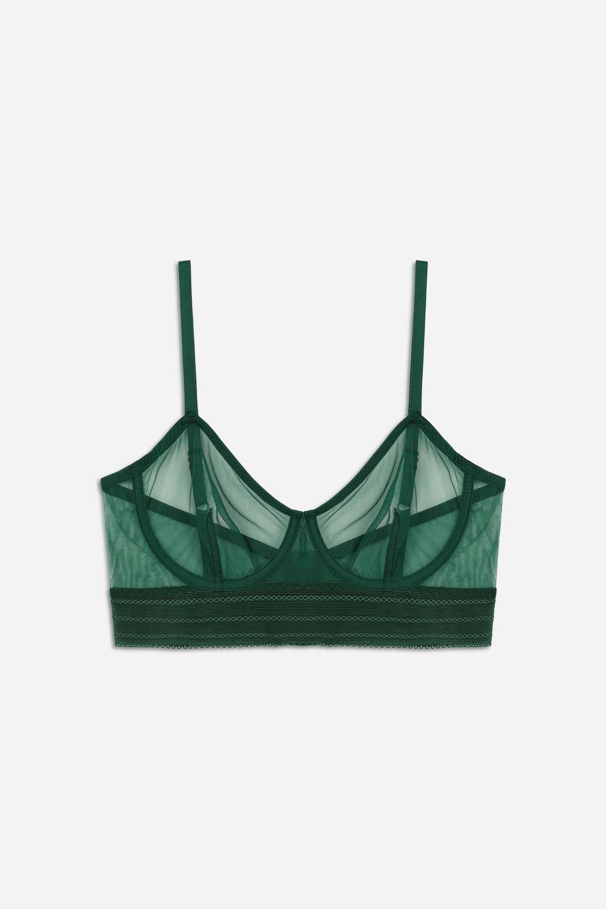 Bare Underwire Longline Bra | Emerald