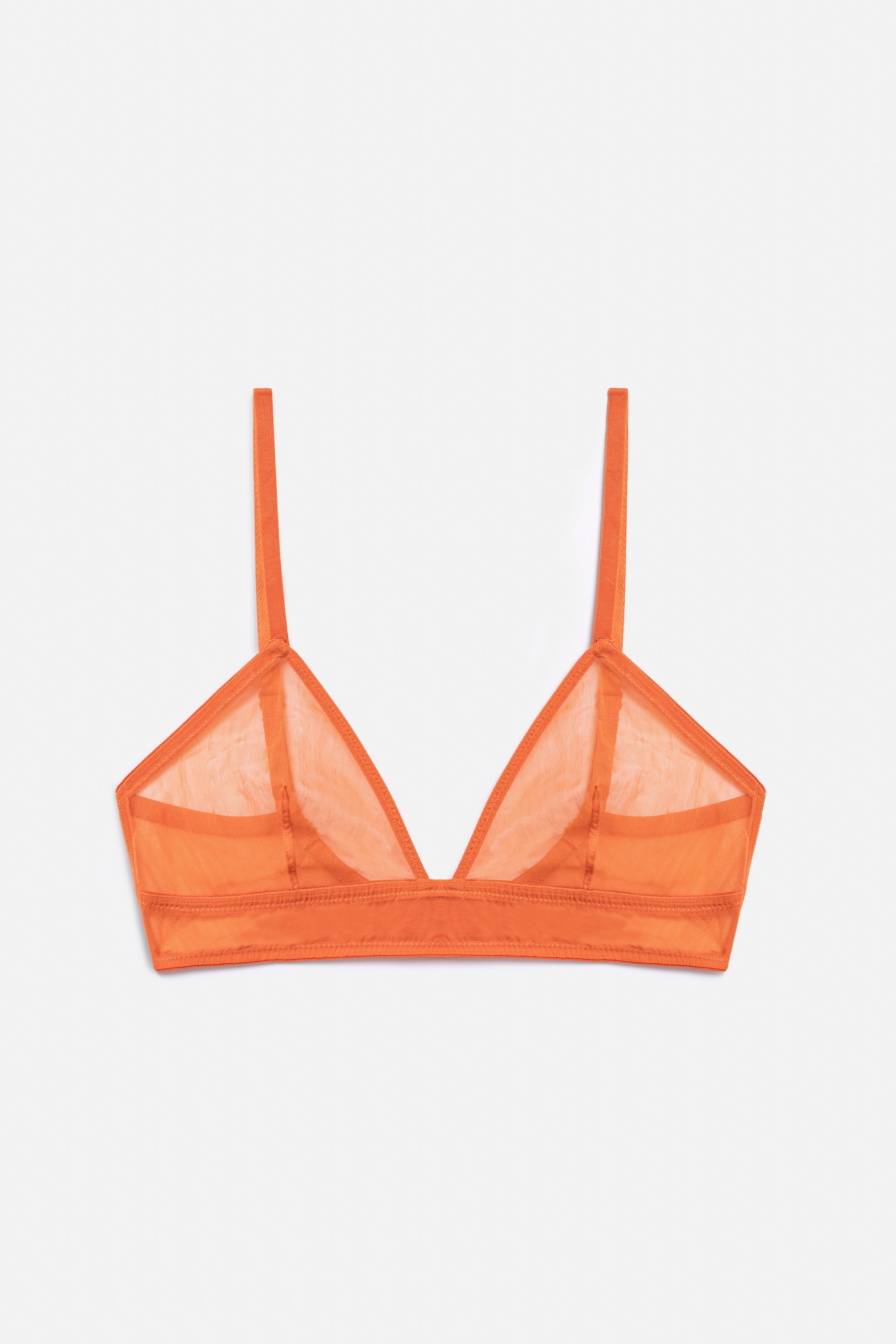 Bare Minimal Soft Triangle Bra | Persimmon