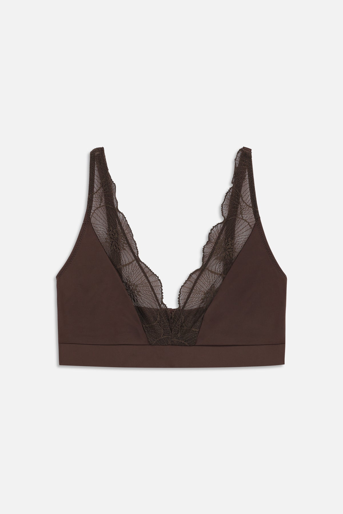 Anemone Soft High Apex Bra | Choco