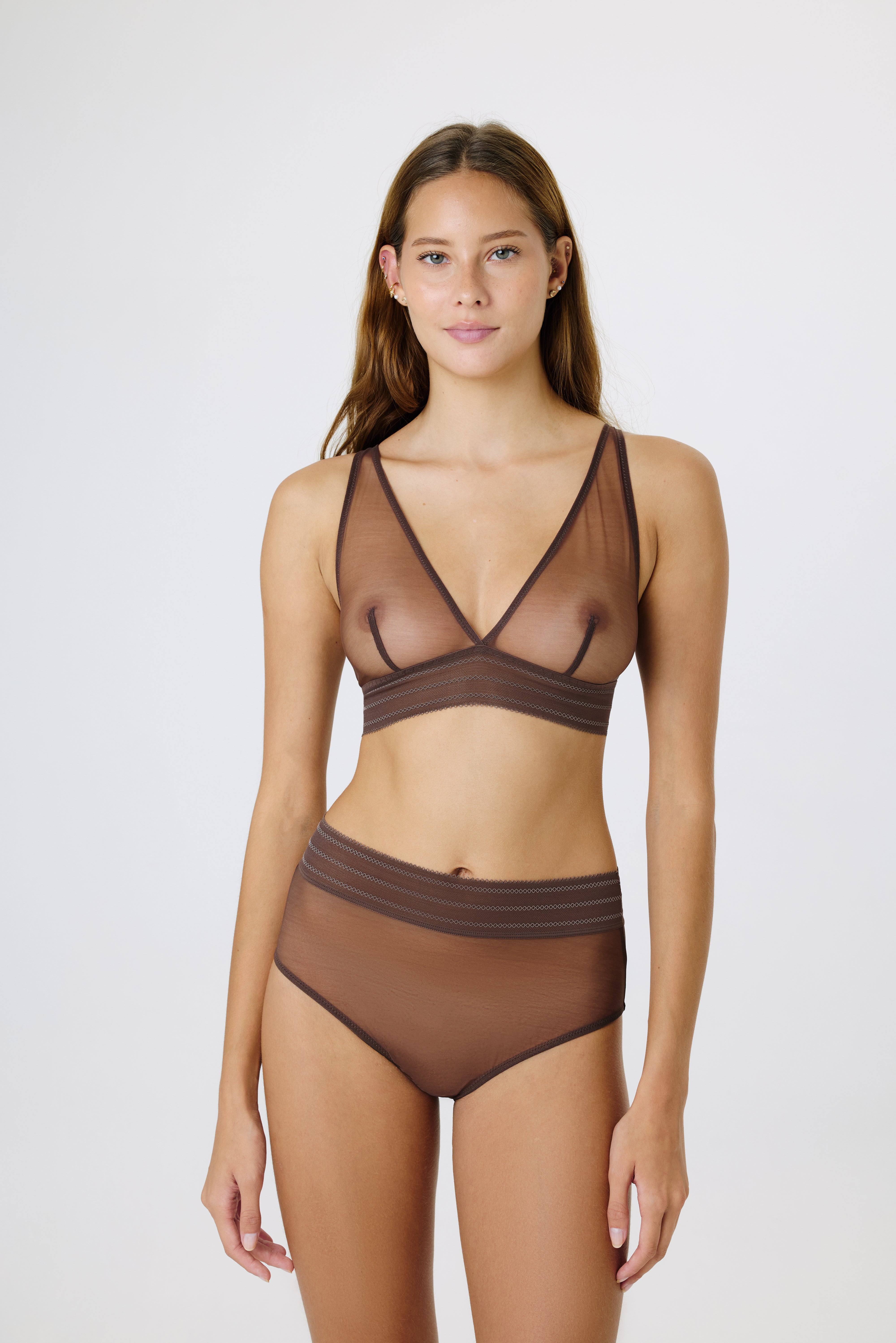 Bare Soft Plunge Bra | Choco