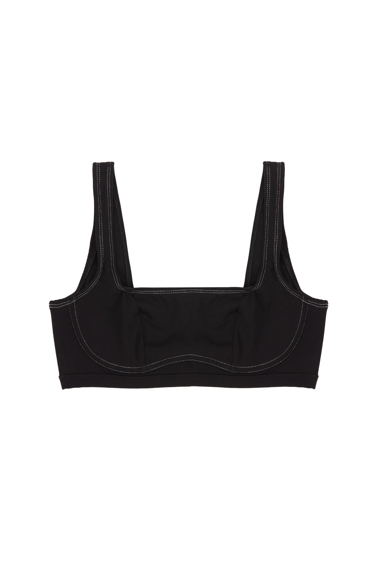 Kelly Underwire Bandeau Bikini Top | Black