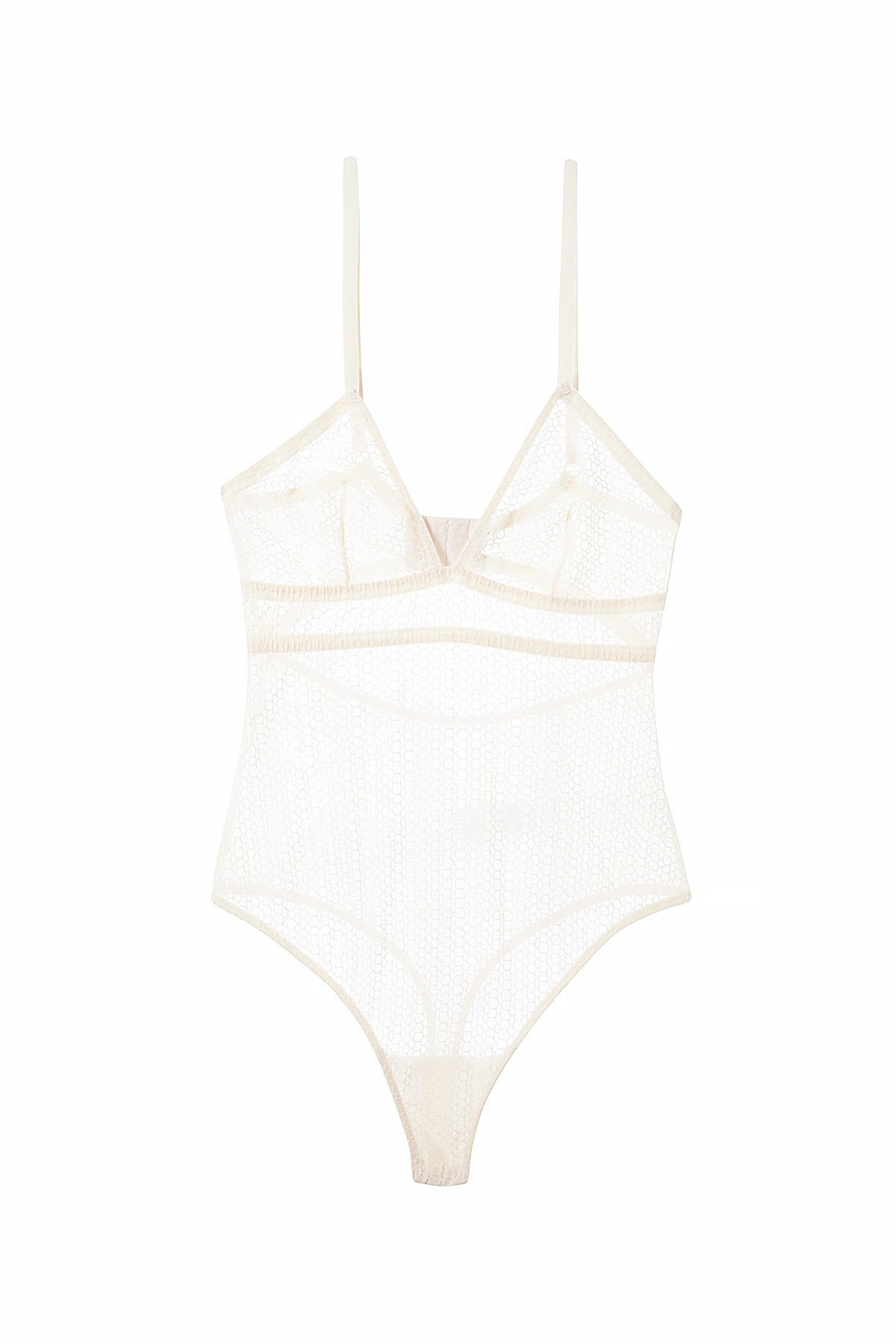 Honeycomb Soft Cup Bodysuit | Mastic